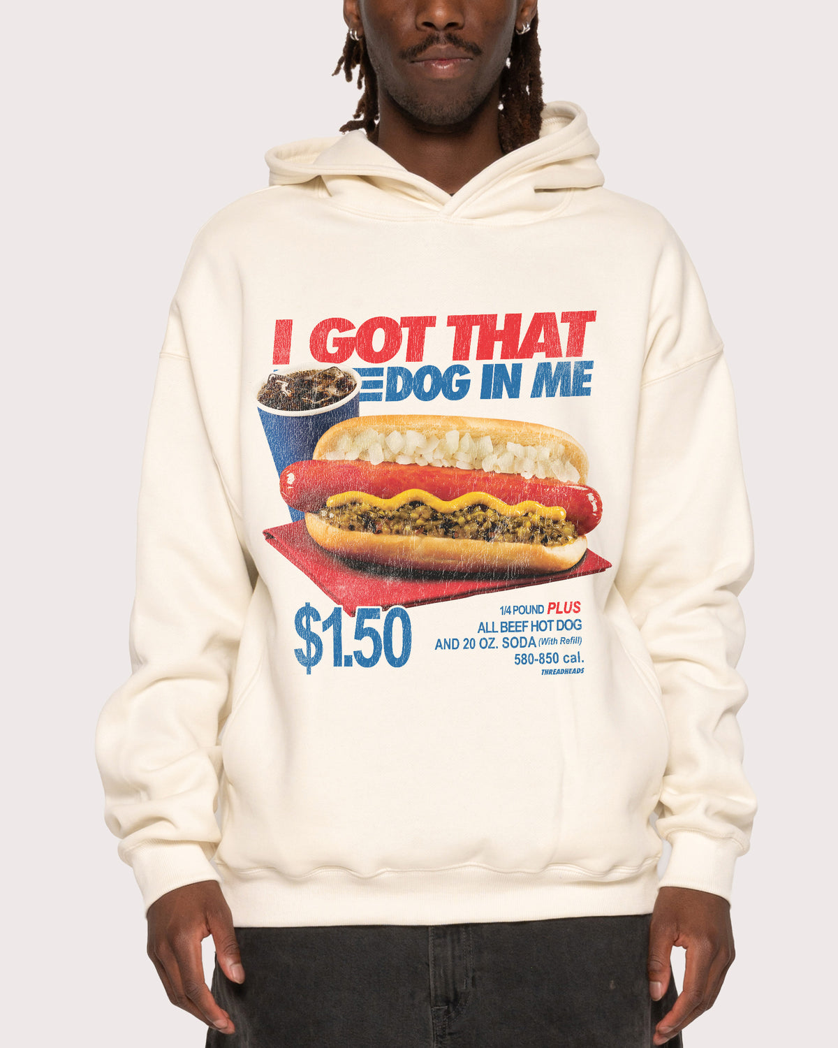 I Got That Dog In Me Natural Hoodie