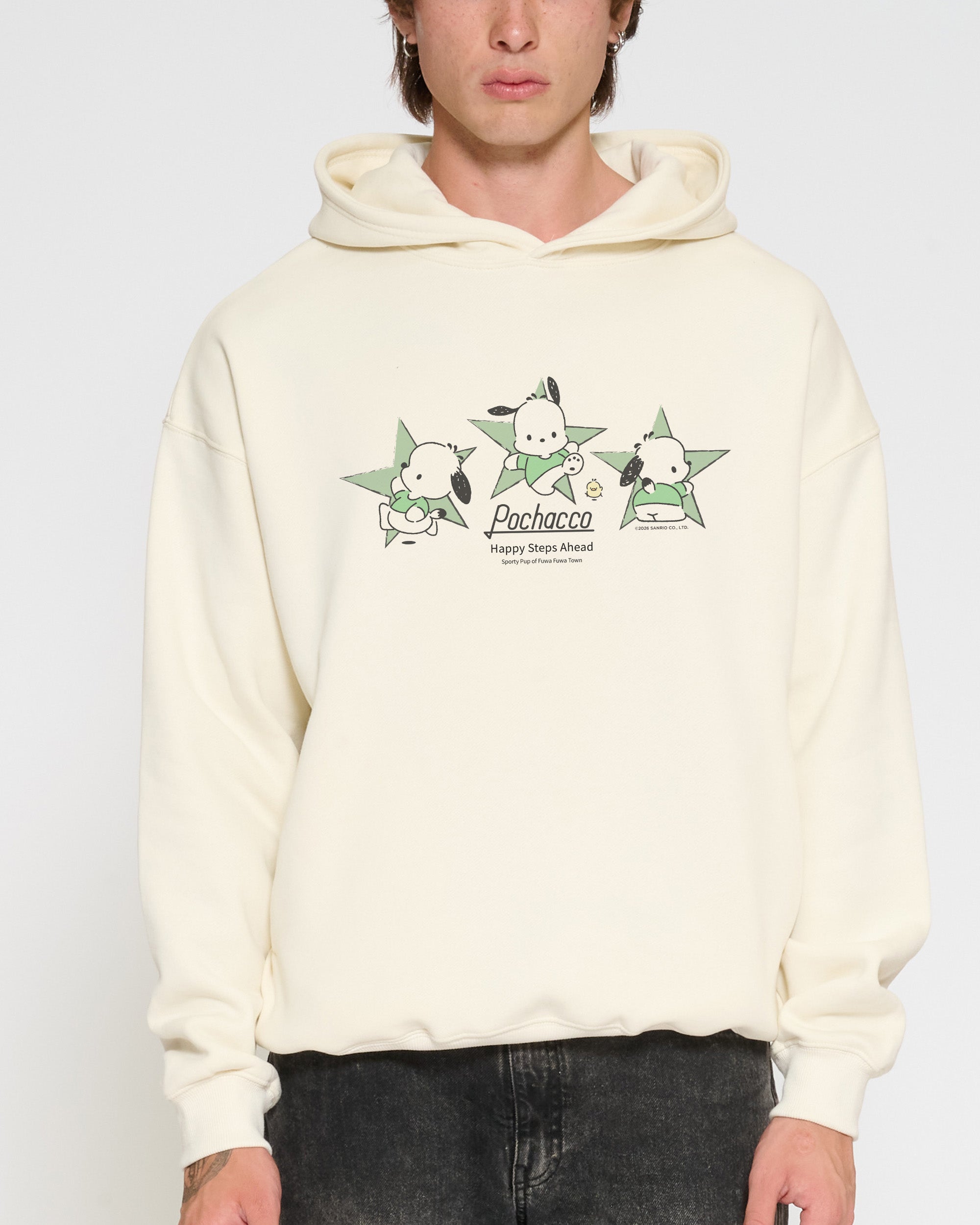 Pochacco Happy Steps Hoodie Official Hello Kitty and Friends collab Threadheads