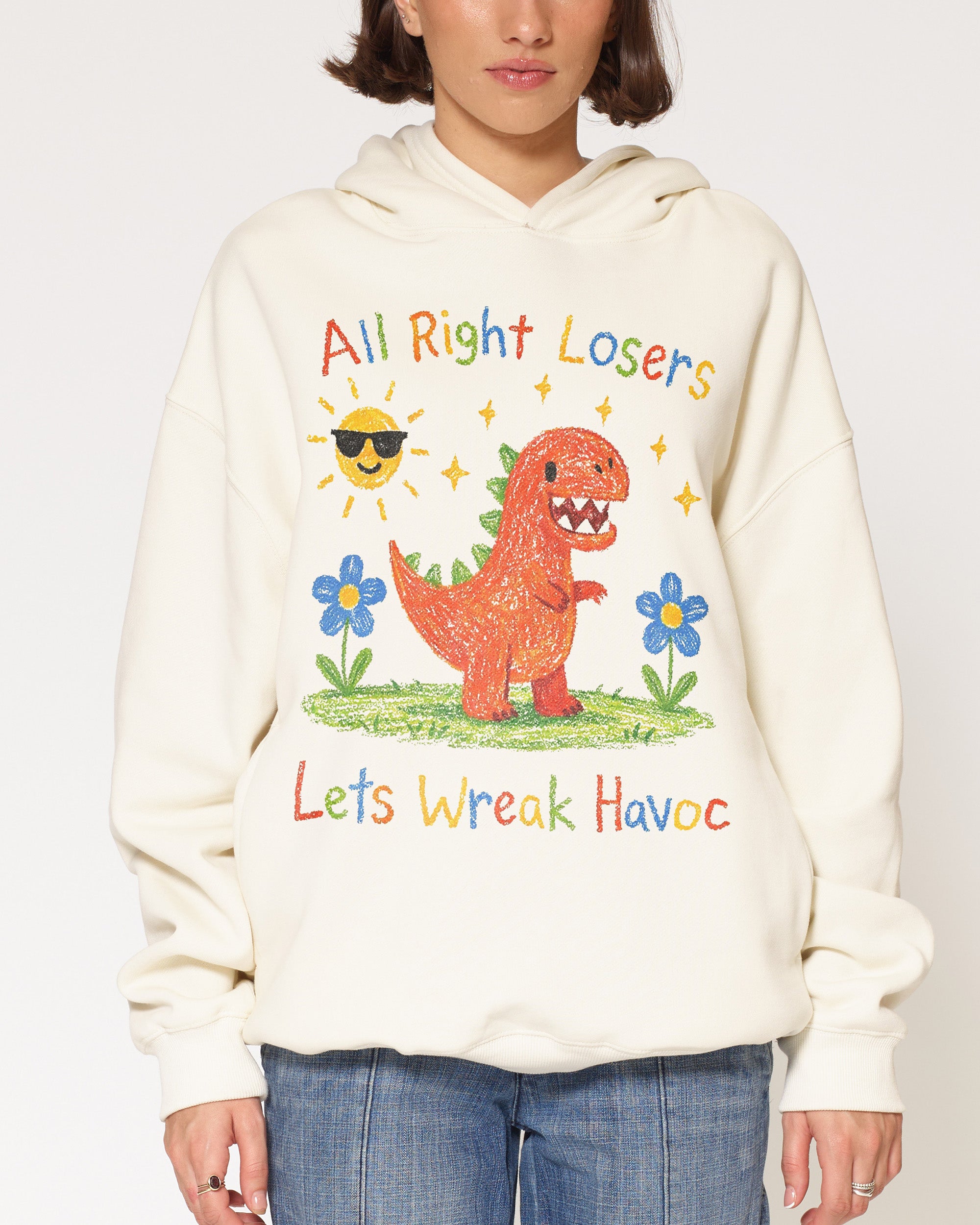 Lets Wreak Havoc Natural Hoodie
