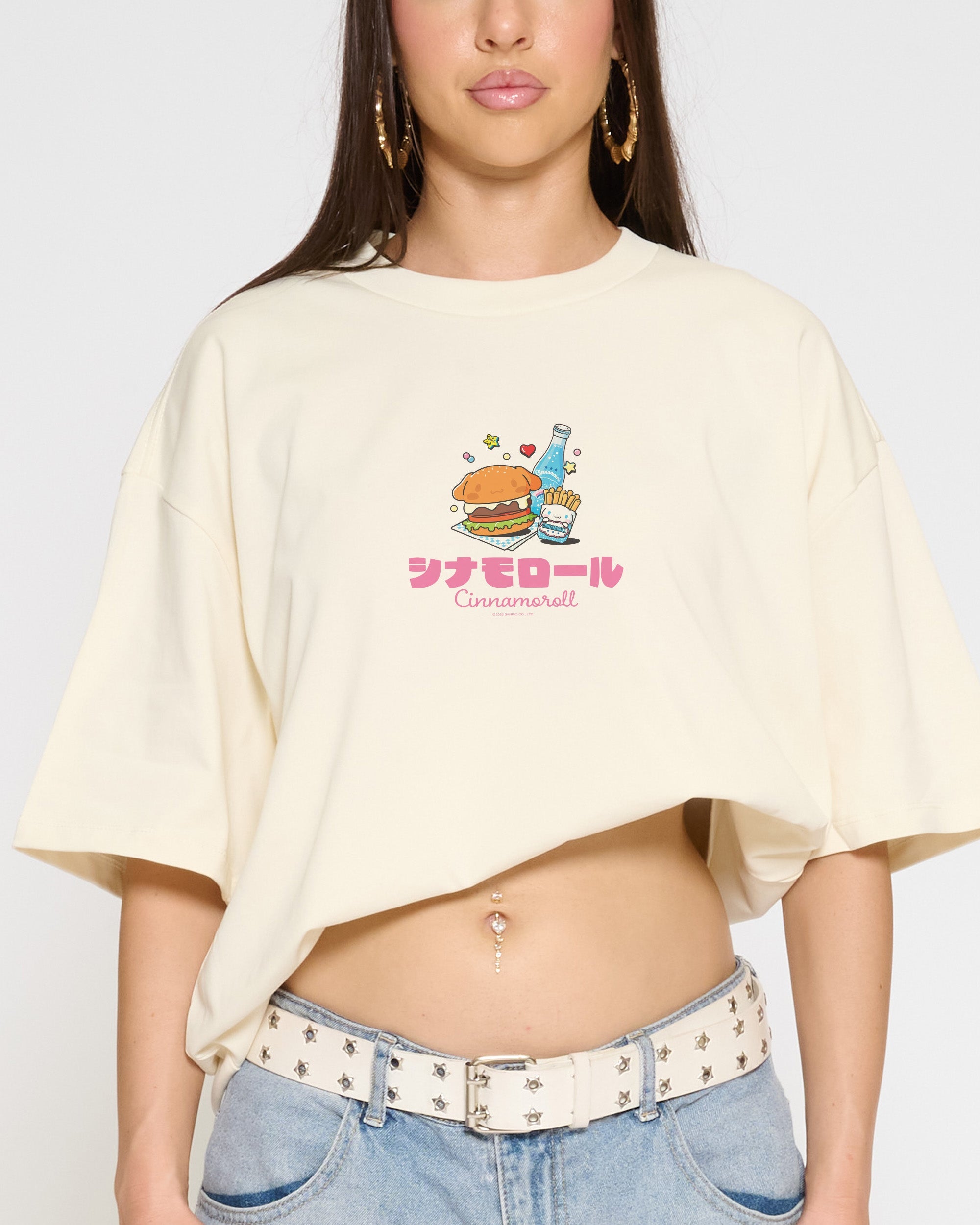Cinnamoroll Kawaii Oversized Tee Official Hello Kitty and Friends collab Threadheads