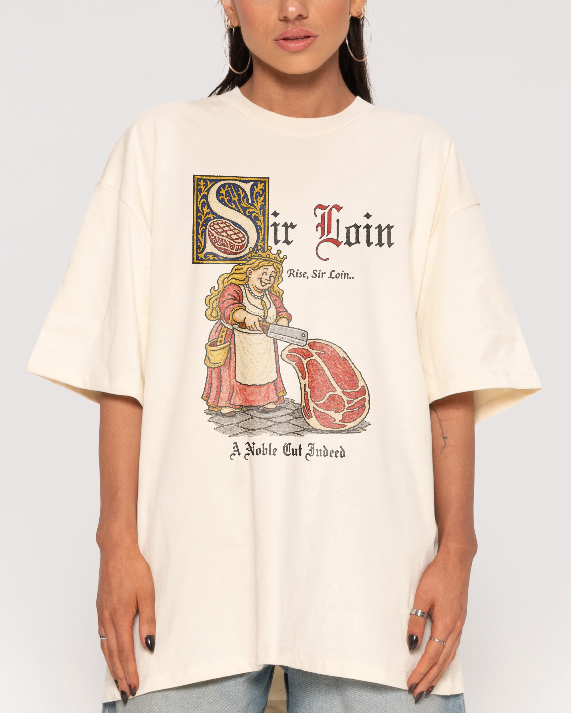 Sir Loin Natural Oversized Tee