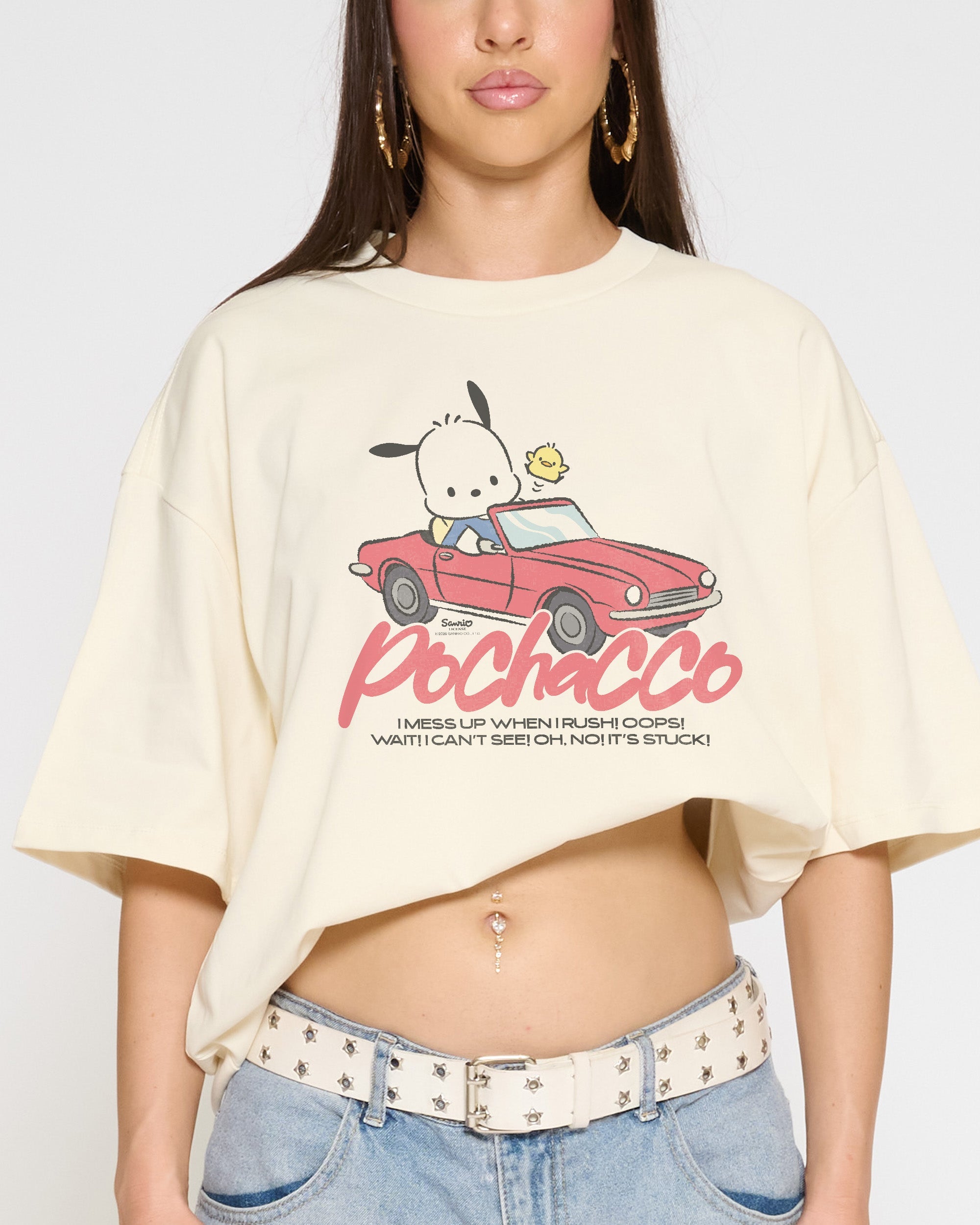 Pochacco Peak Hour Oversized Tee | Sanrio | Threadheads Europe