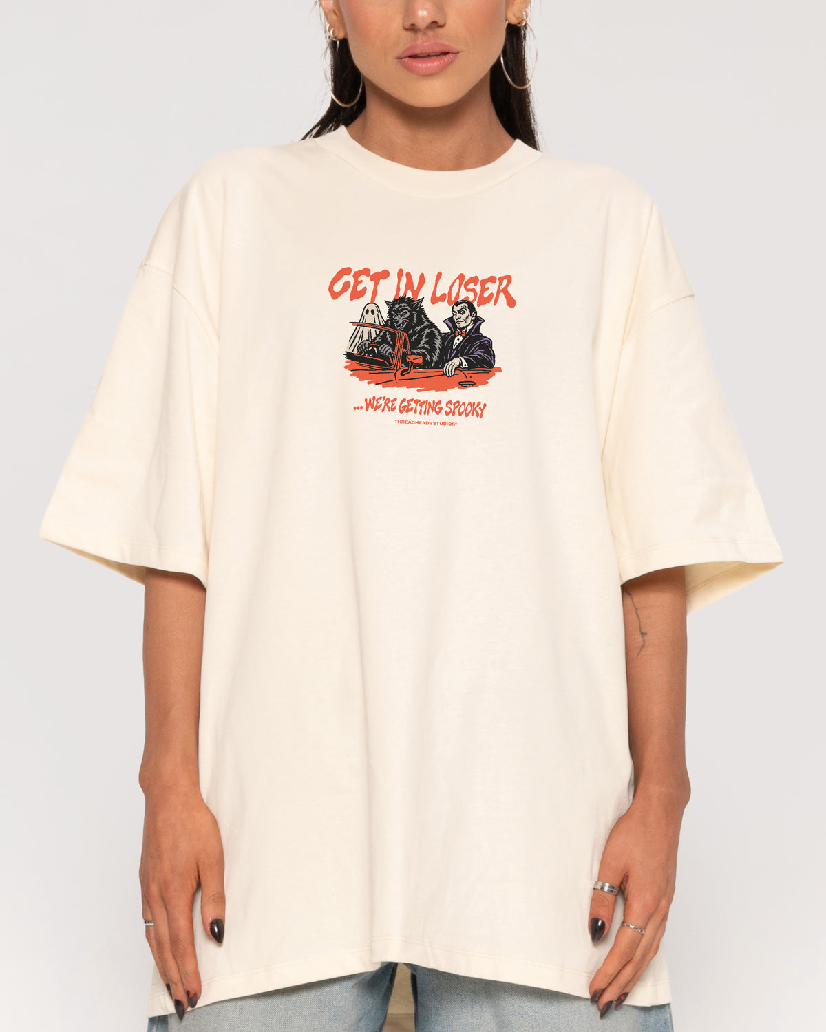 Get in Loser Natural Oversized Tee