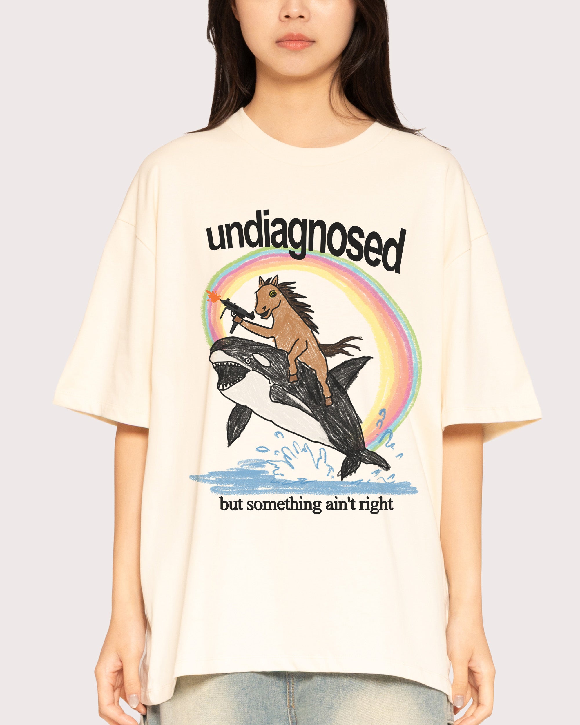 Undiagnosed Natural Oversized Tee