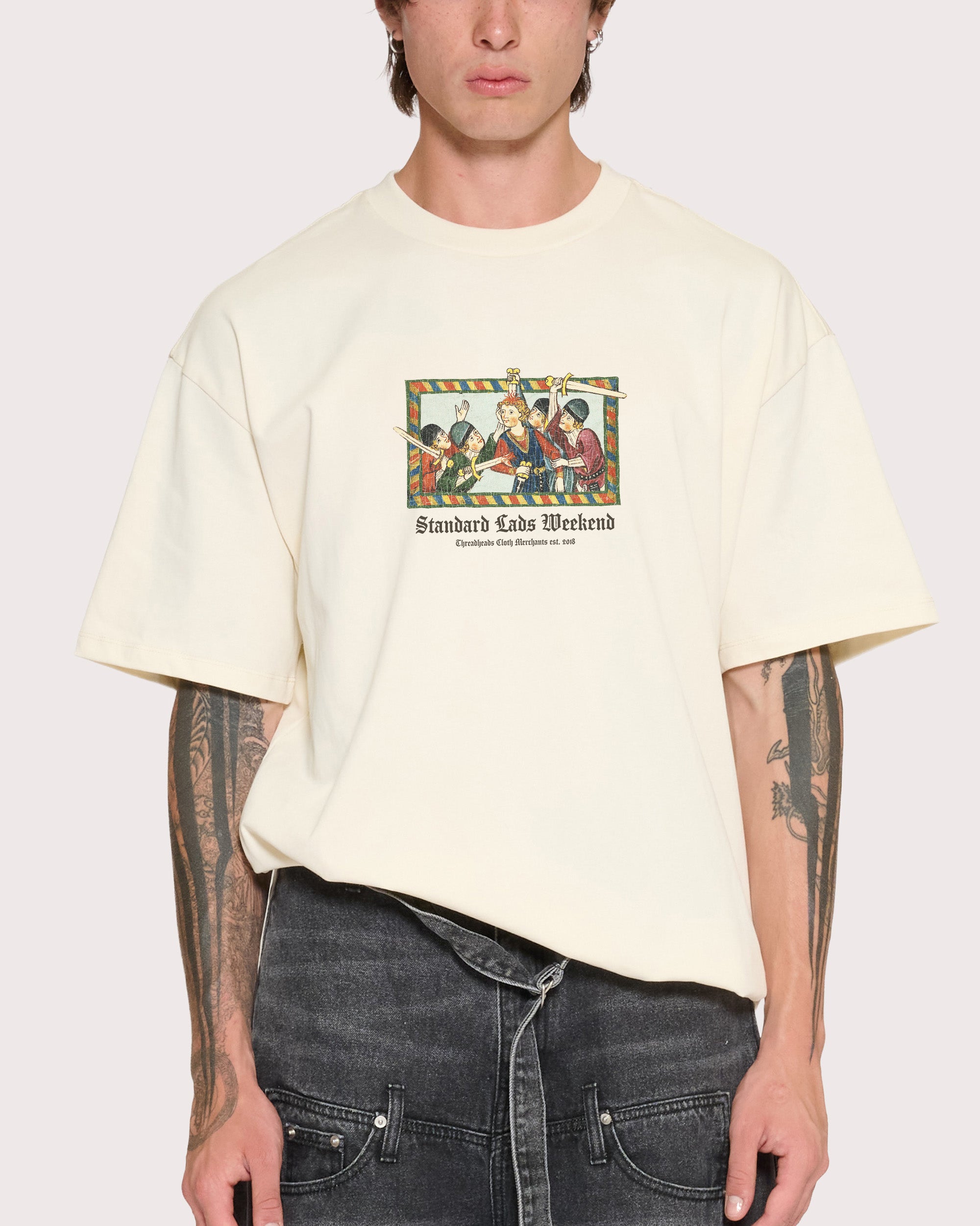 Standard Lads Weekend Natural Oversized Tee