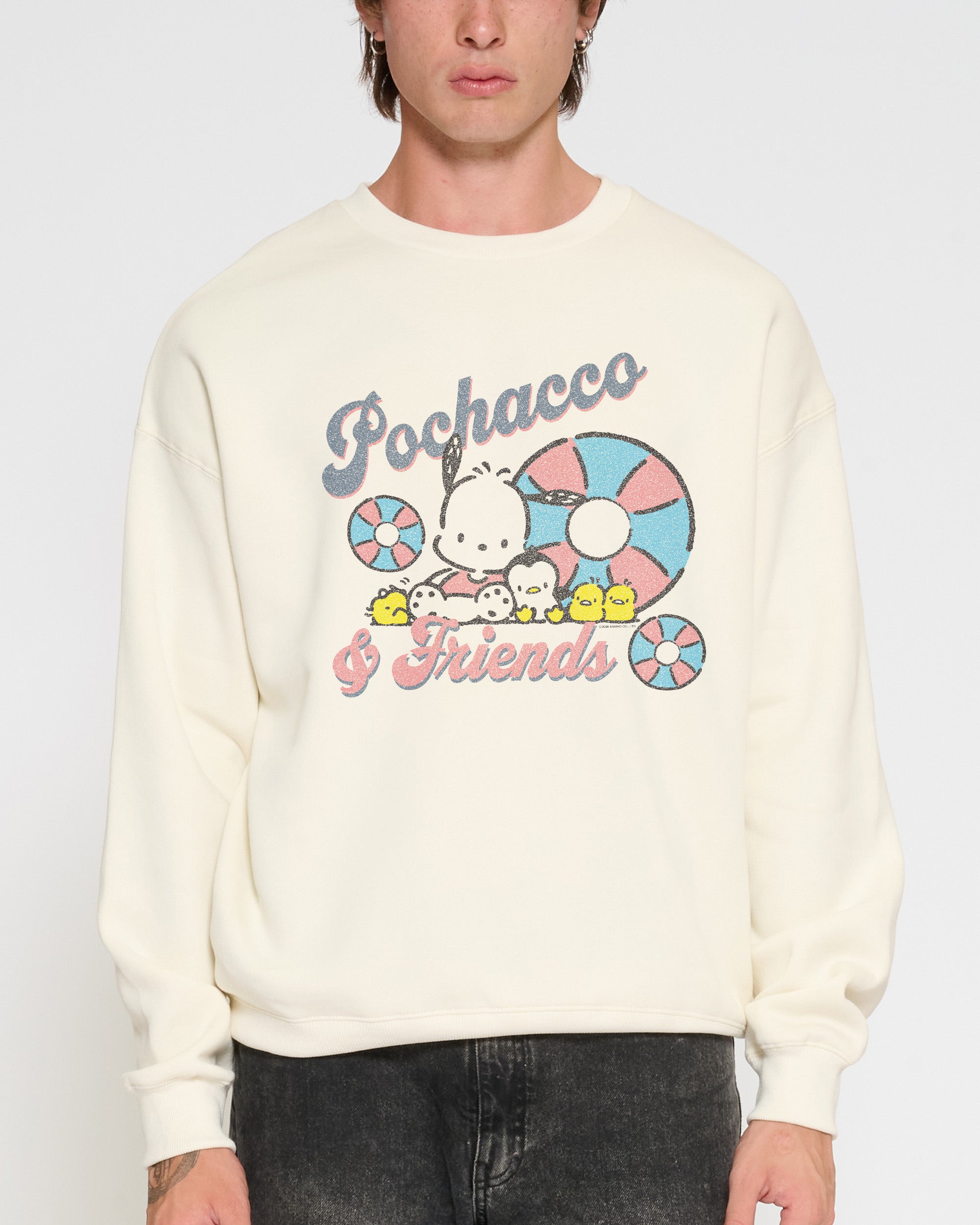 Pochacco Summer Sweatshirt Official Hello Kitty and Friends collab Threadheads