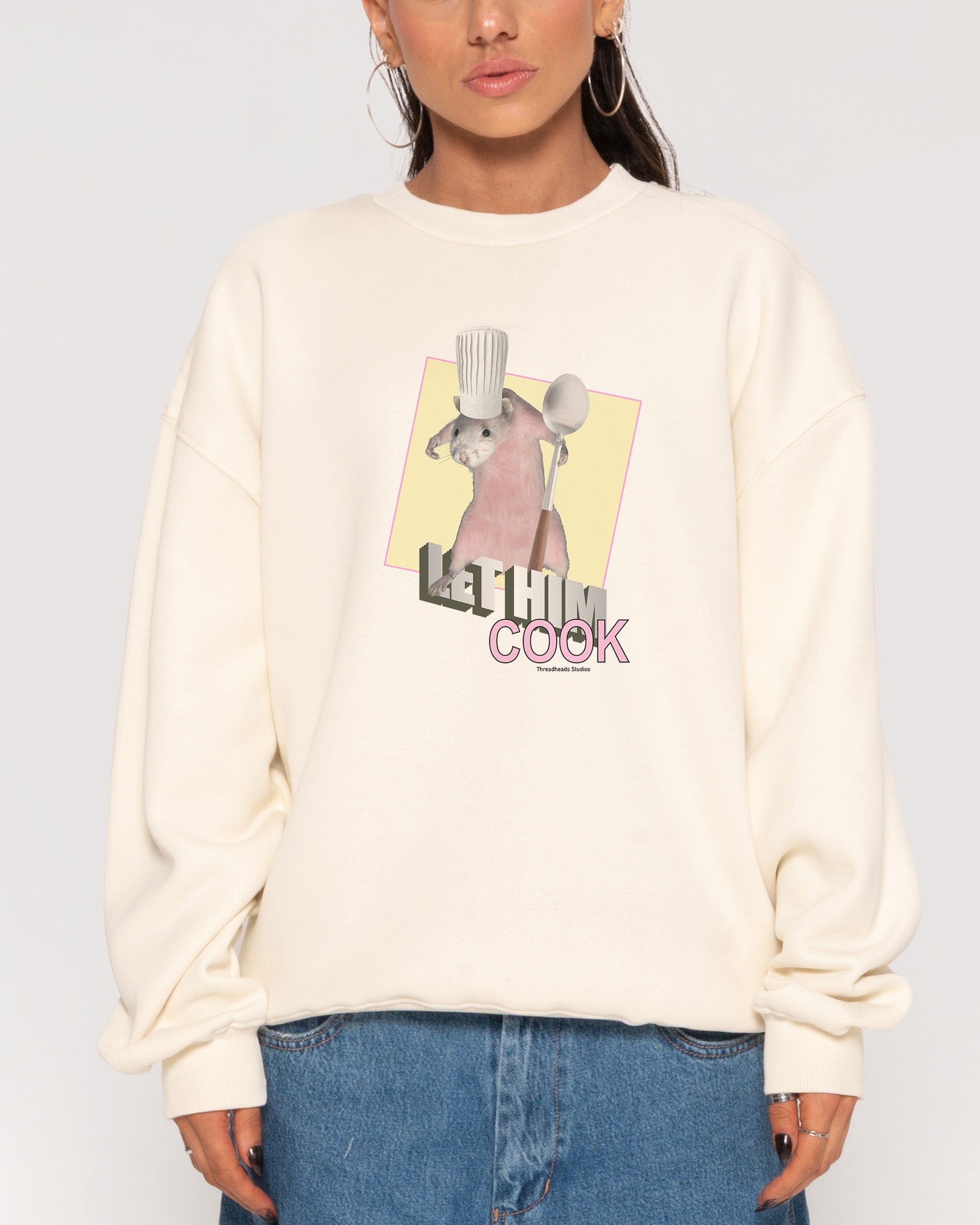 Let Him Cook Natural Sweatshirt