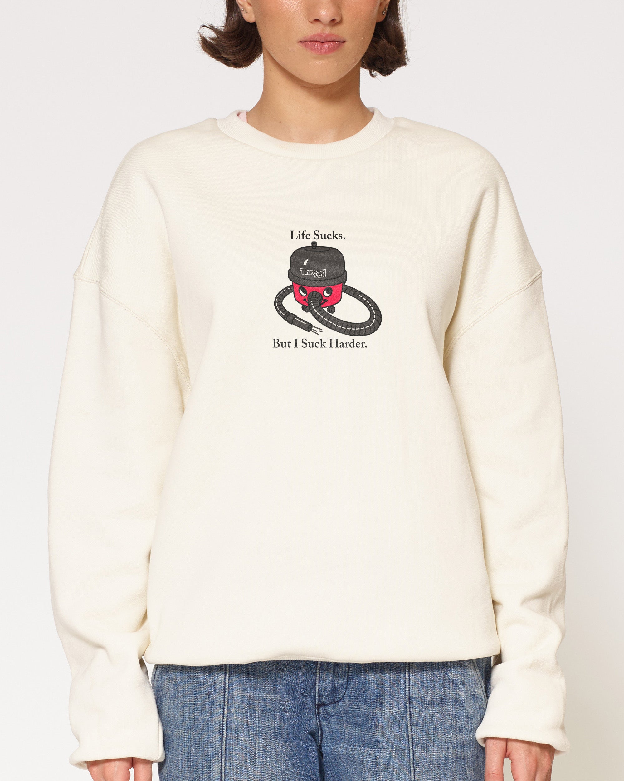 Life Sucks Natural Sweatshirt