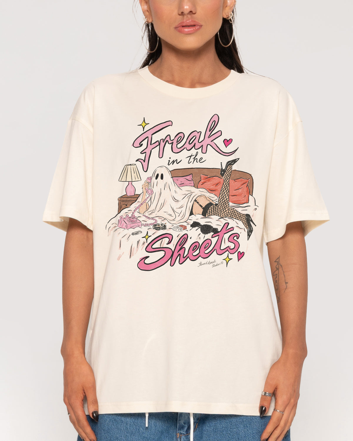 Freak in the Sheets Ghost Natural T-Shirt