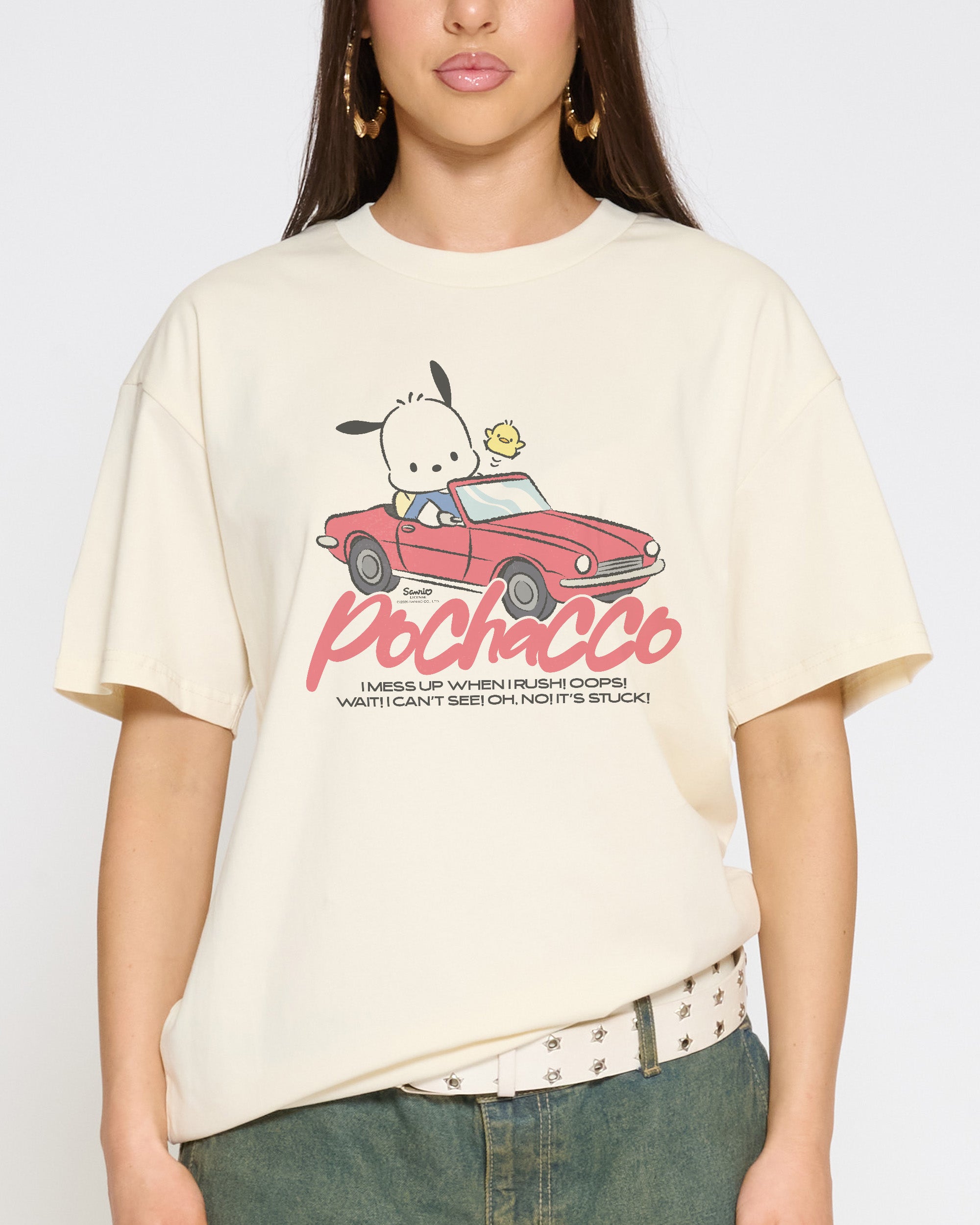 Pochacco Peak Hour T-Shirt Official Hello Kitty and Friends collab Threadheads