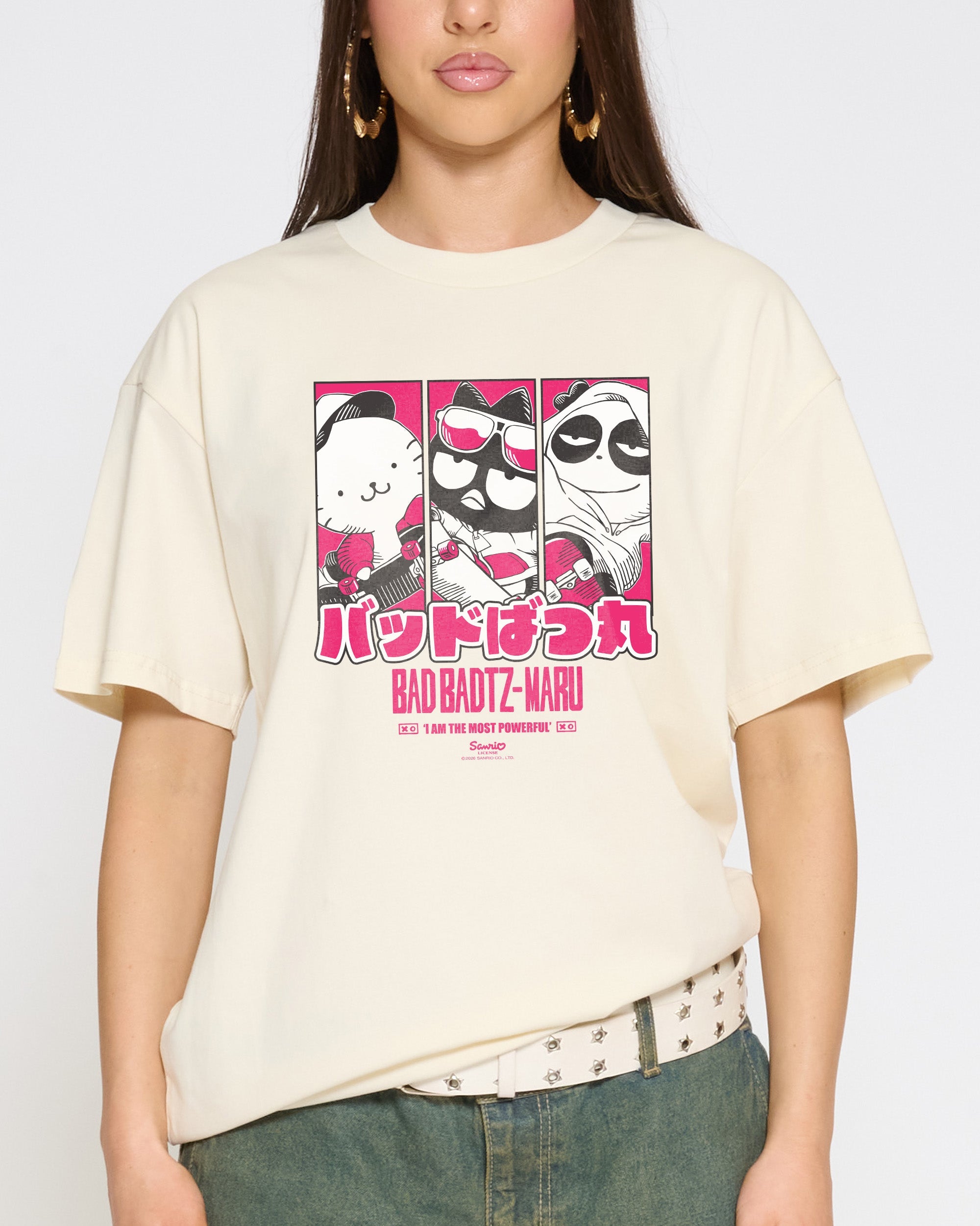 Bad Badtz-Maru Skate T-Shirt Official Hello Kitty and Friends collab Threadheads