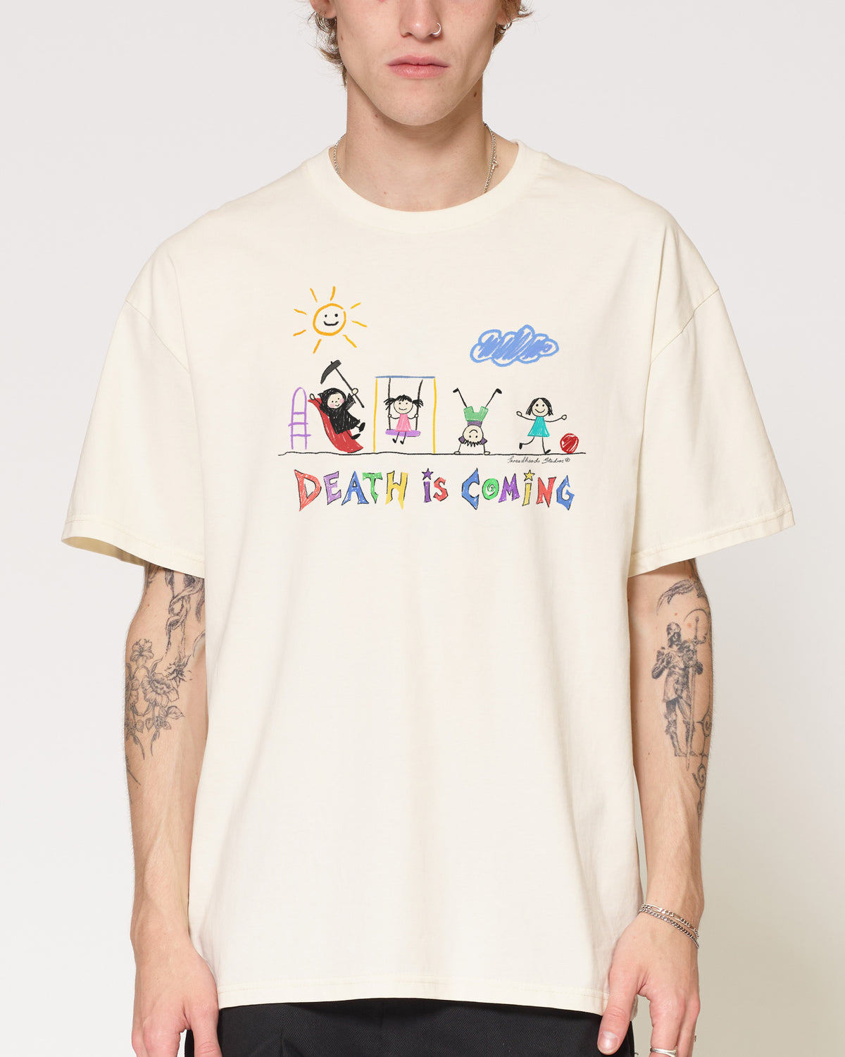 Death is Coming Natural T-Shirt