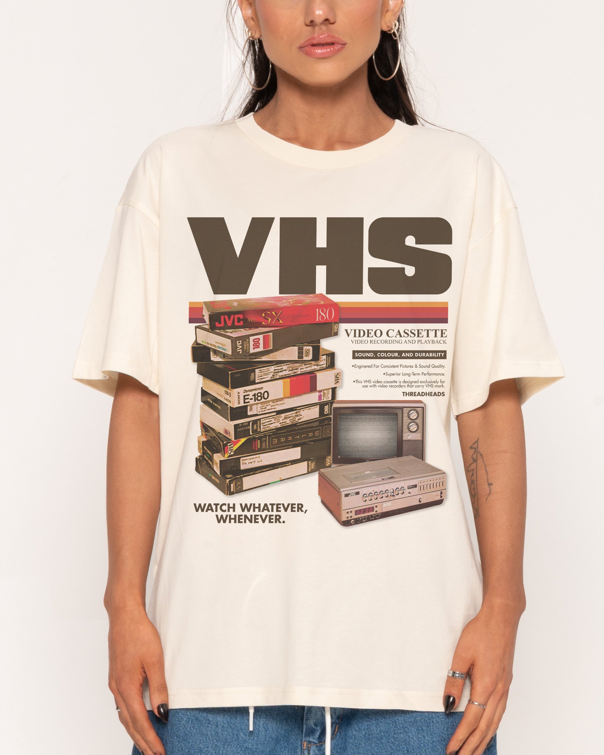 Vintage VHS Tapes T-Shirt – view 6