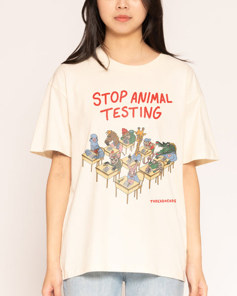 top gear t shirt tested on animals Stop Animal Testing T-Shirt | Regular Fit | XL | Natural | 100% Combed Cotton women's unlined leather gloves 5XL Gildan Ultra Cotton Color:BLACK MIRROR SILVER LENS Top Gear: Series 1