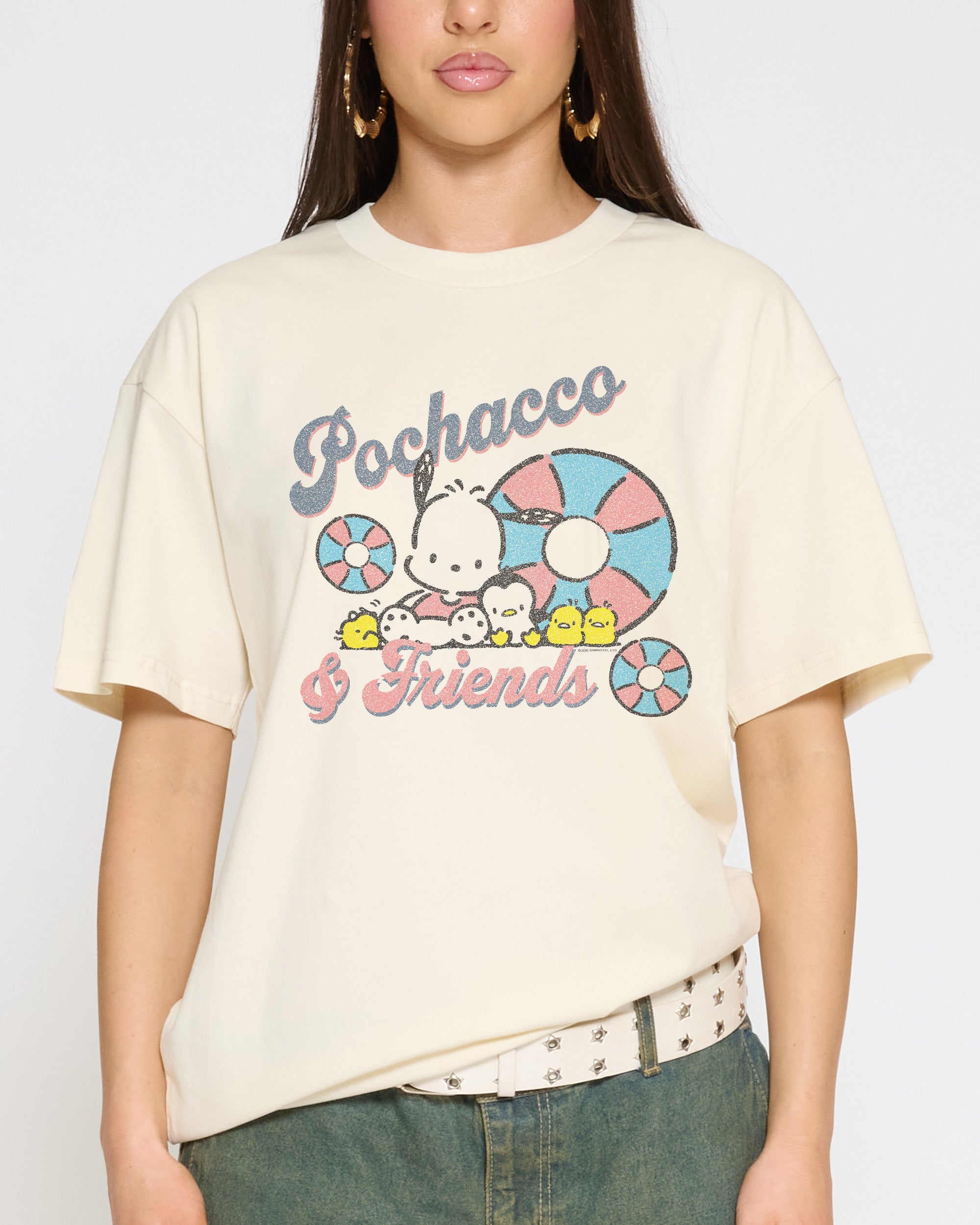 Pochacco Summer T-Shirt Official Hello Kitty and Friends collab Threadheads
