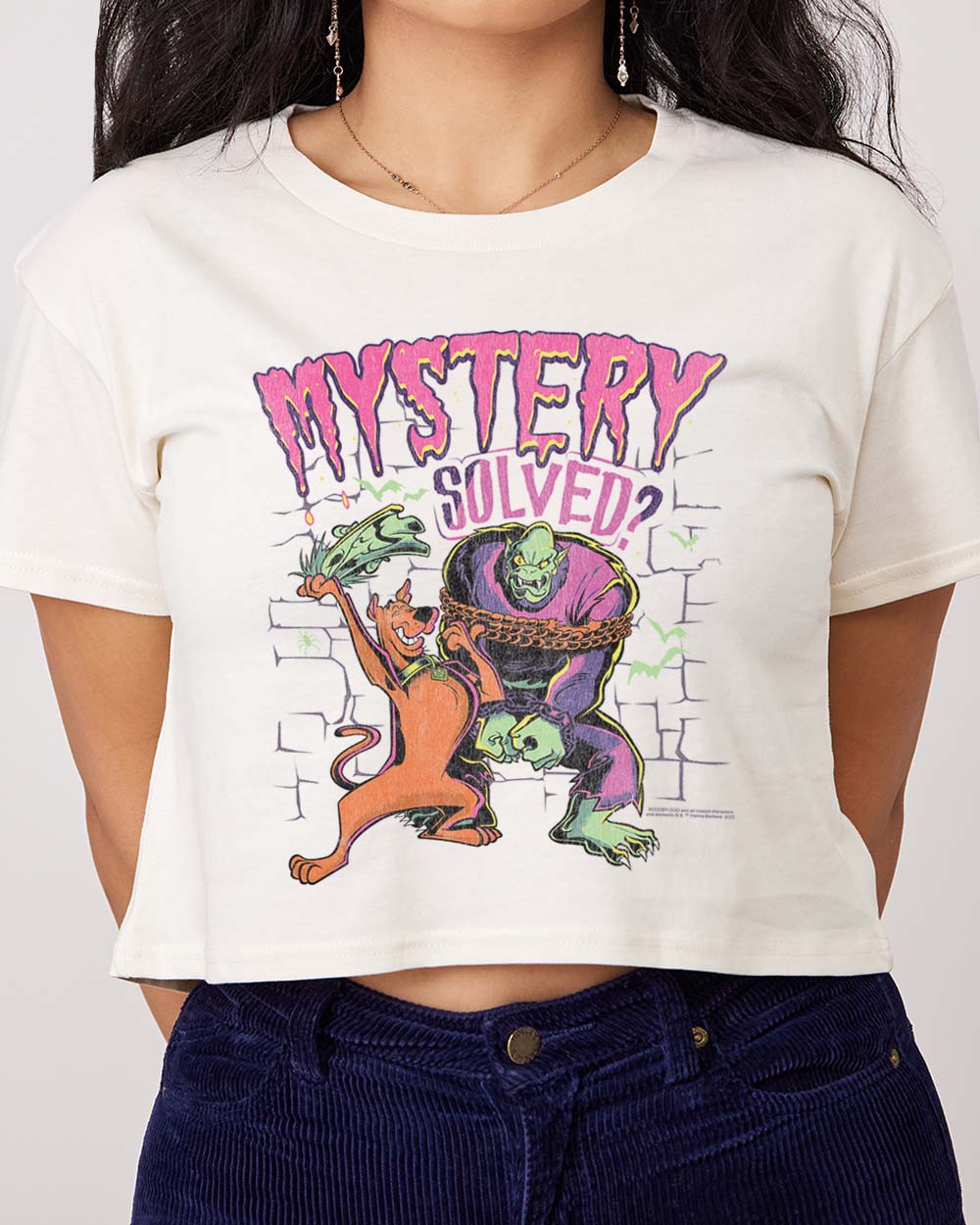 Mystery Solved Crop Tee Australia Online Natural
