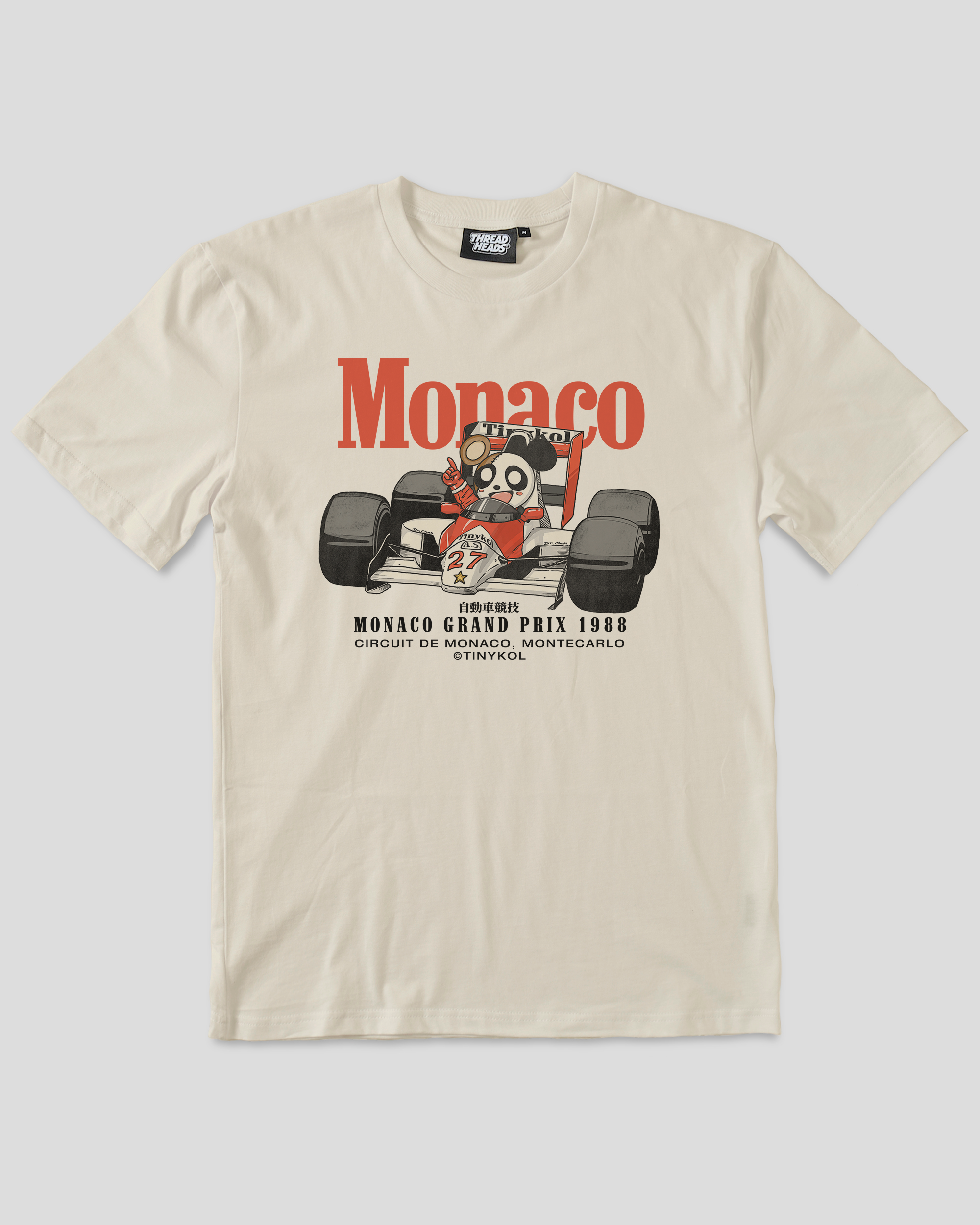 Monaco Racing T-Shirt Australia Online Natural