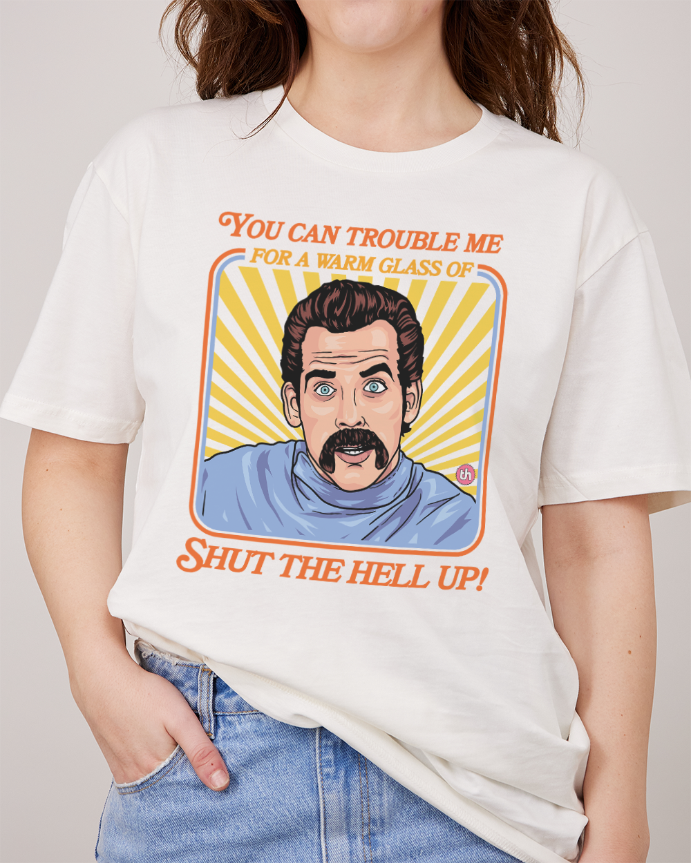 Shut the Hell Up T-Shirt Australia Online #colour_natural