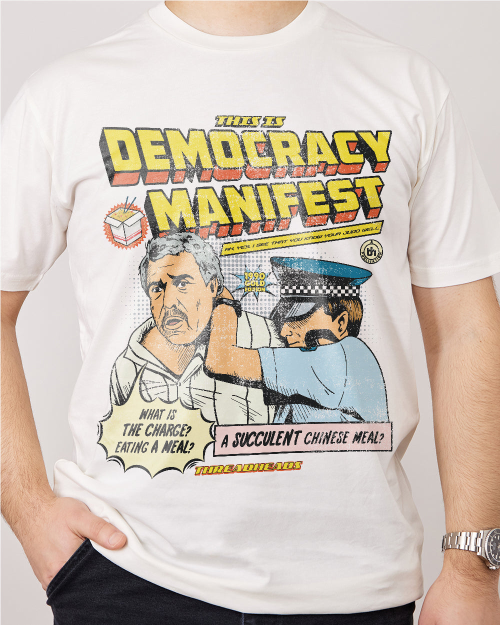 This is Democracy Manifest T-Shirt Australia Online #colour_natural