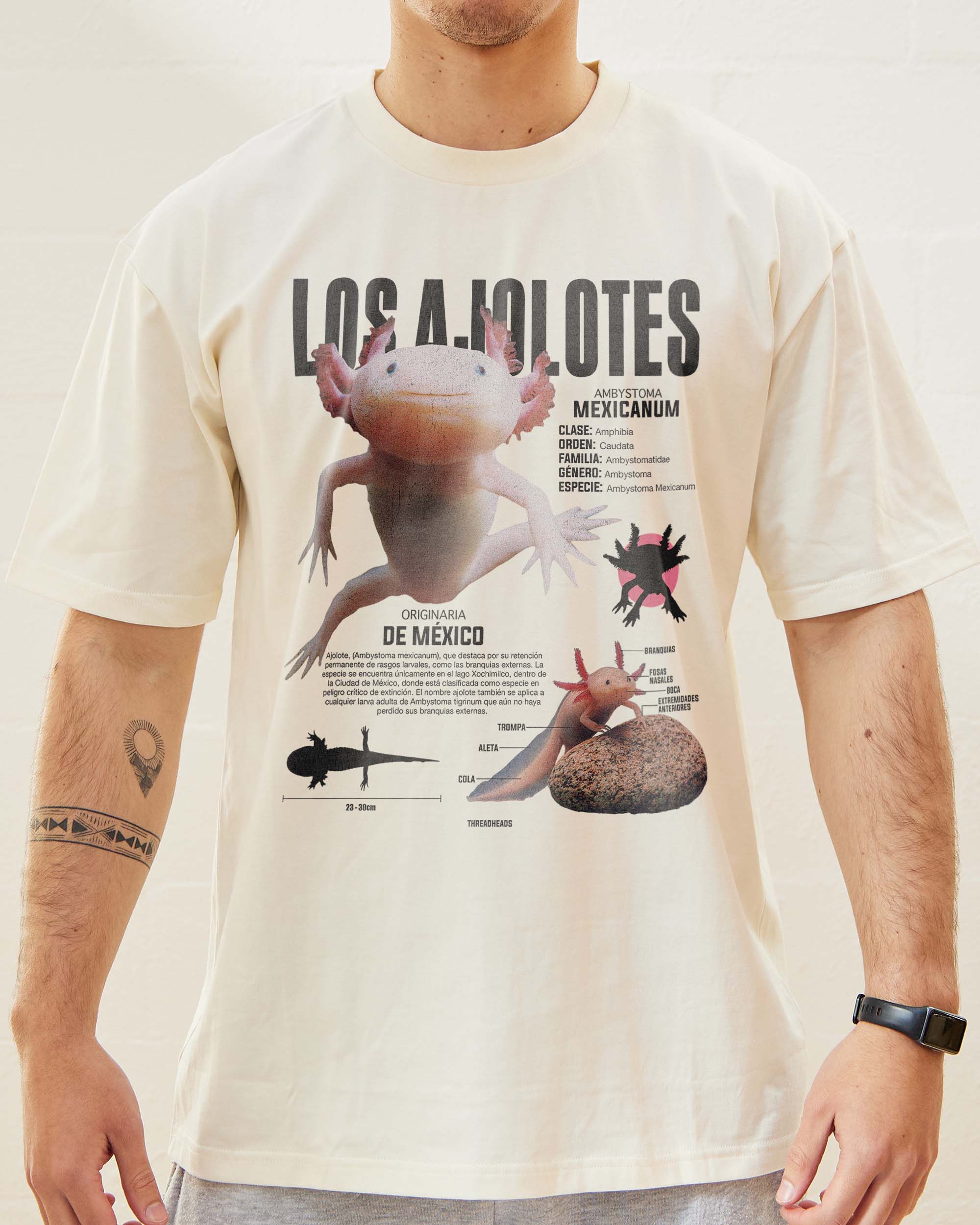 Los Ajolotes T-Shirt Australia Online Natural