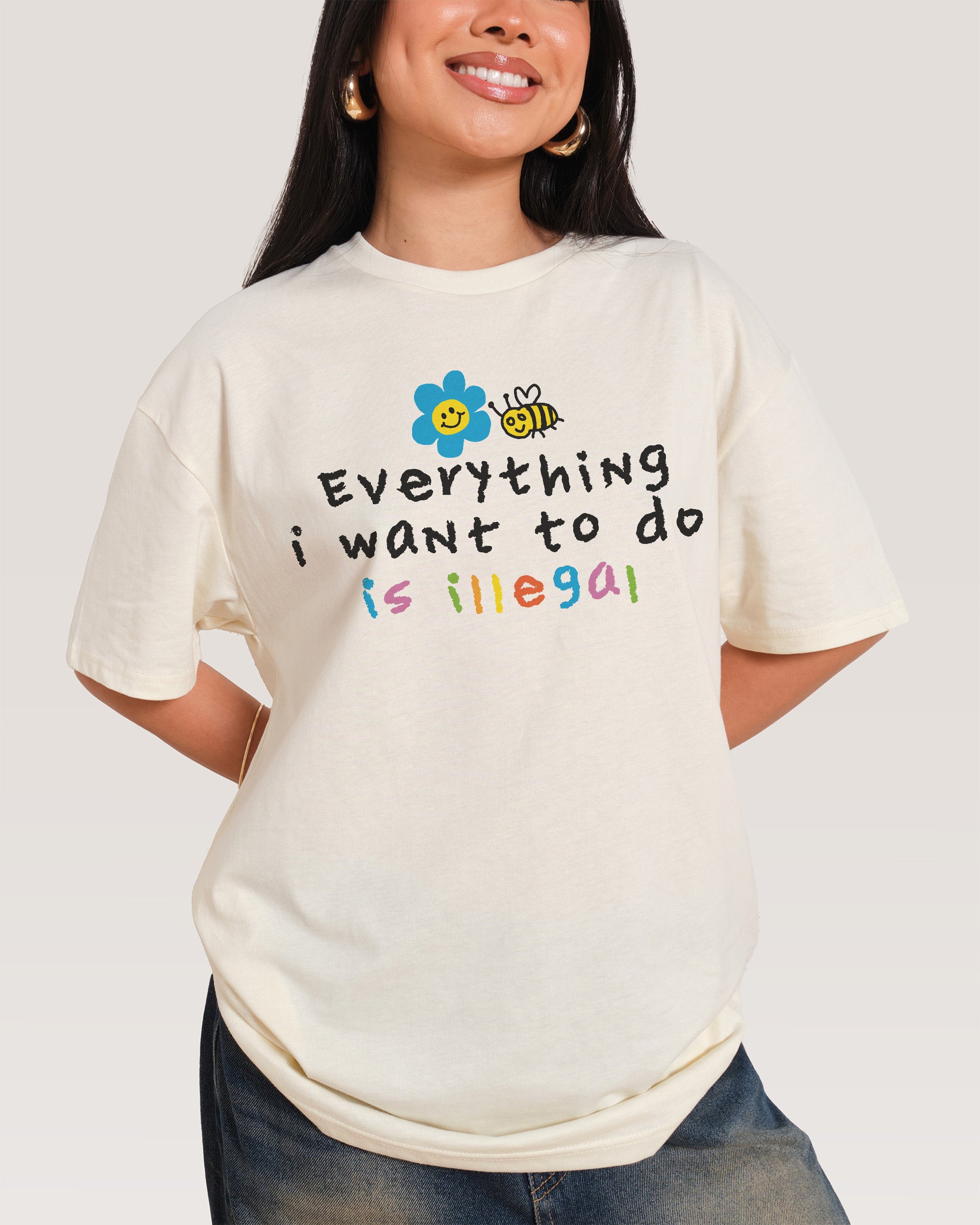 Everything is Illegal T-Shirt Threadheads Australia Online