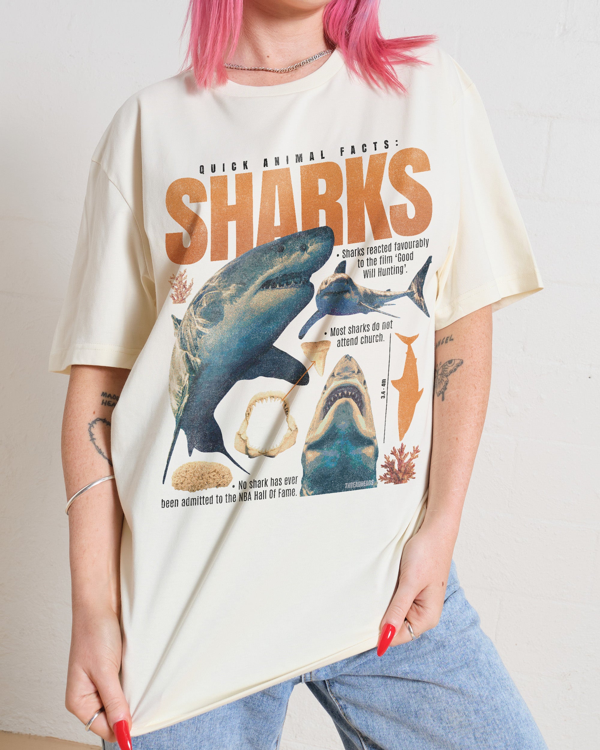 Quick Animal Facts - Sharks T-Shirt Australia Online Threadheads