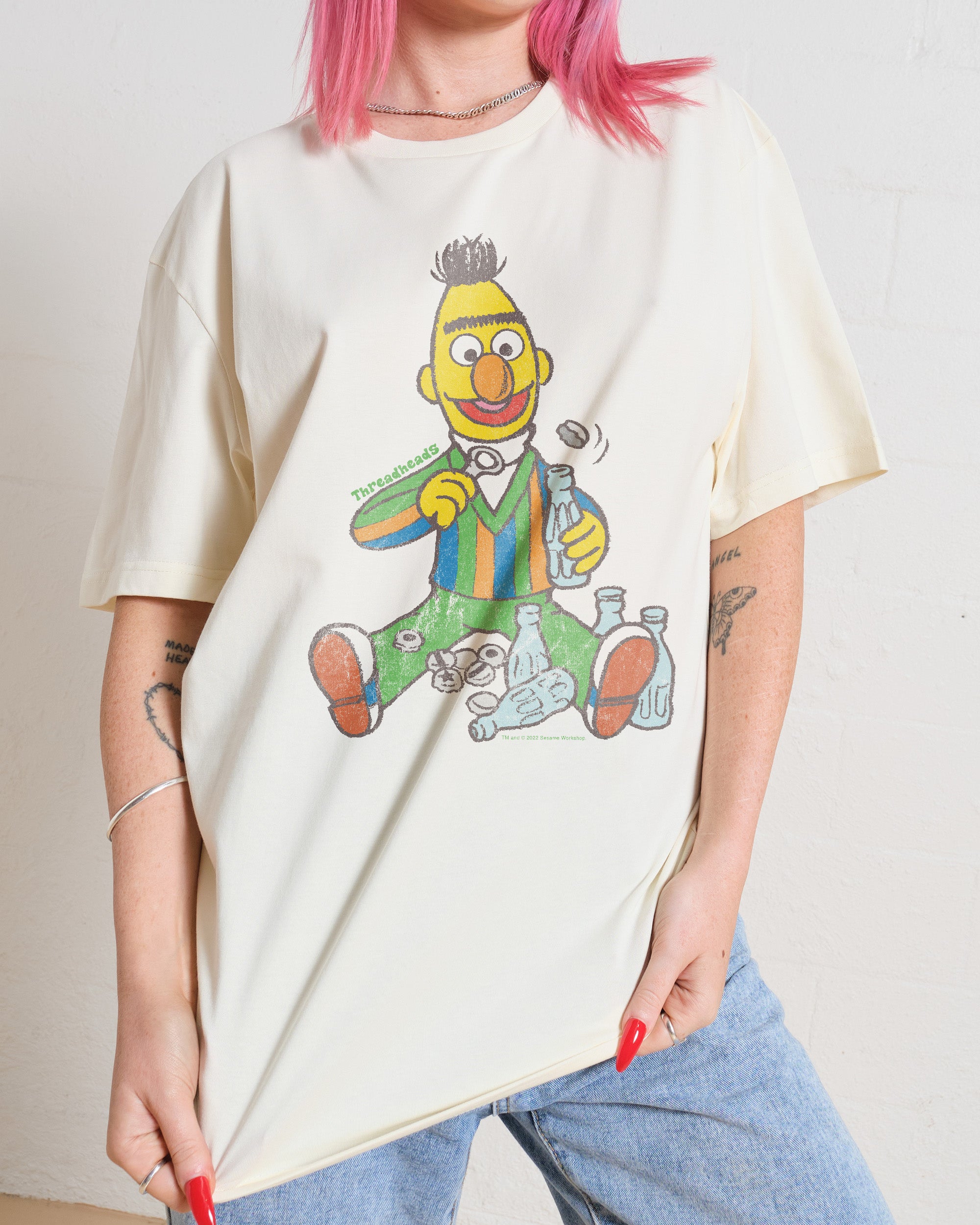 Vintage 1990s Sesame Street Bert & Ernie Cartoon T-Shirt cheapest