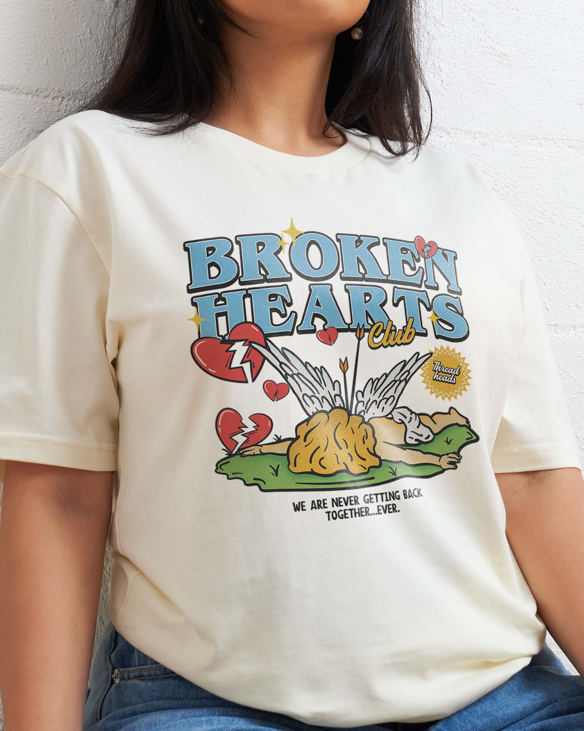 Broken Hearts Club T-Shirt Australia Online Natural