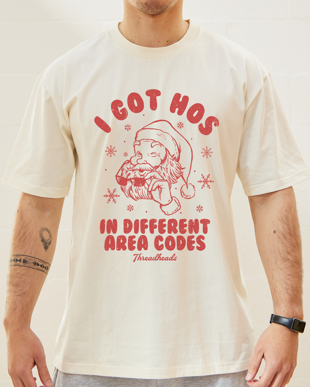 Hos In Different Area Codes T-Shirt | Funny Christmas T-Shirt