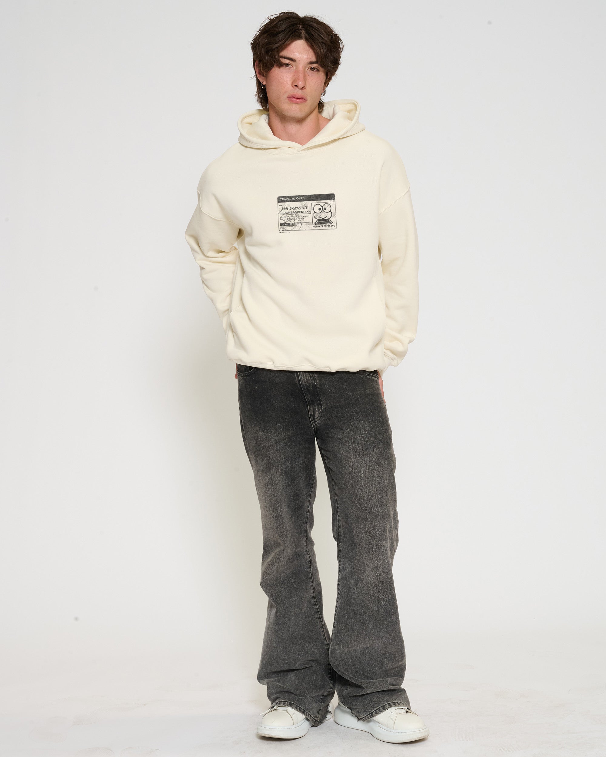 Keroppi ID Hoodie Official Hello Kitty and Friends collab Threadheads