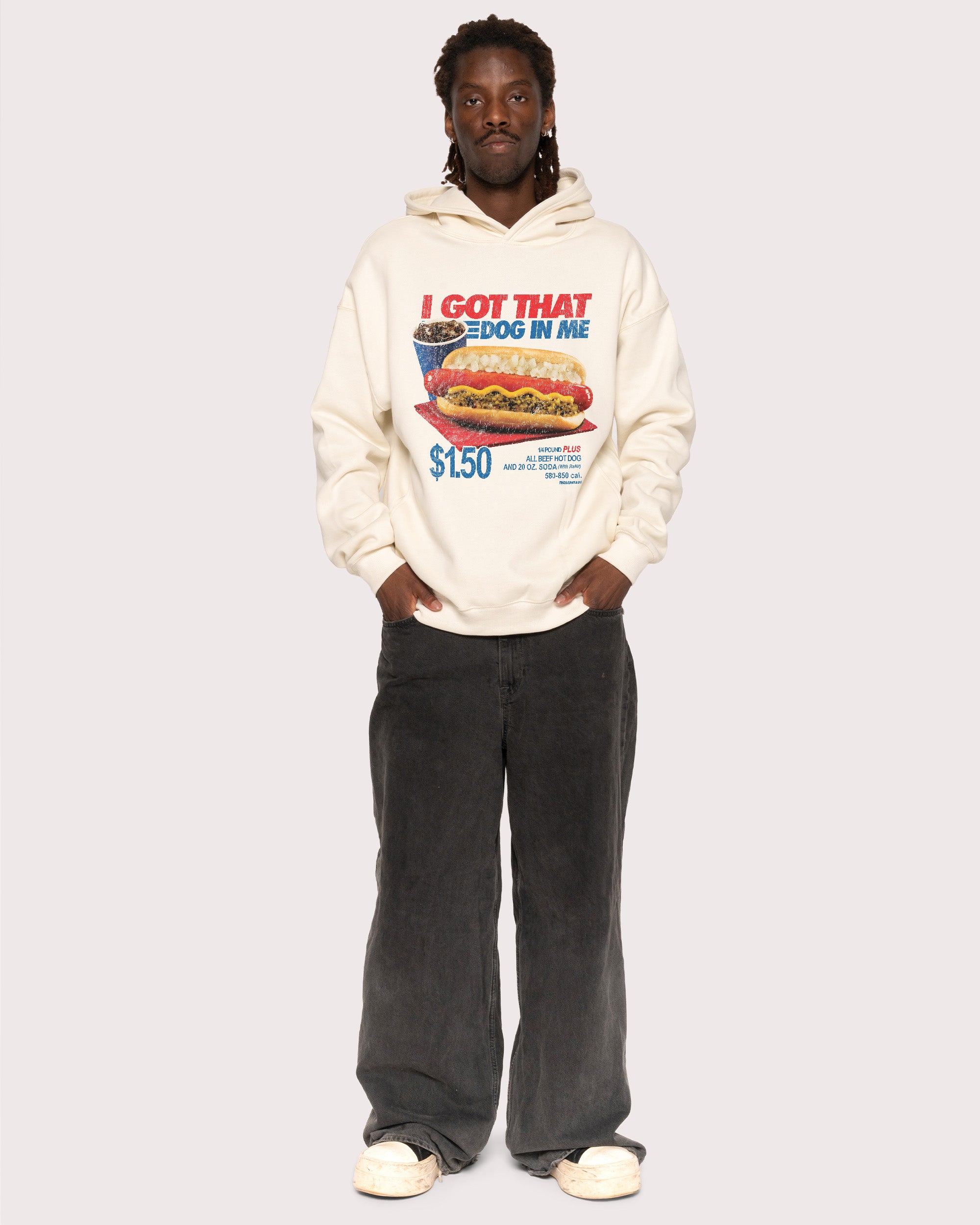 I Got That Dog In Me Natural Hoodie