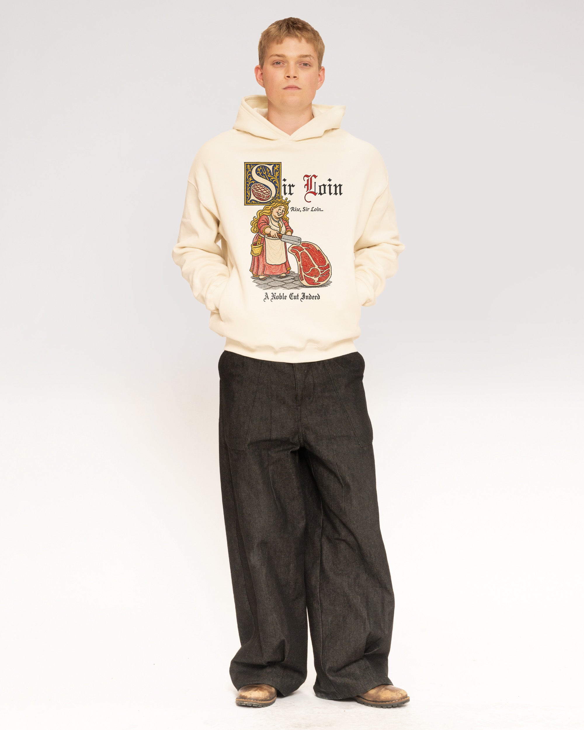 Sir Loin Natural Hoodie