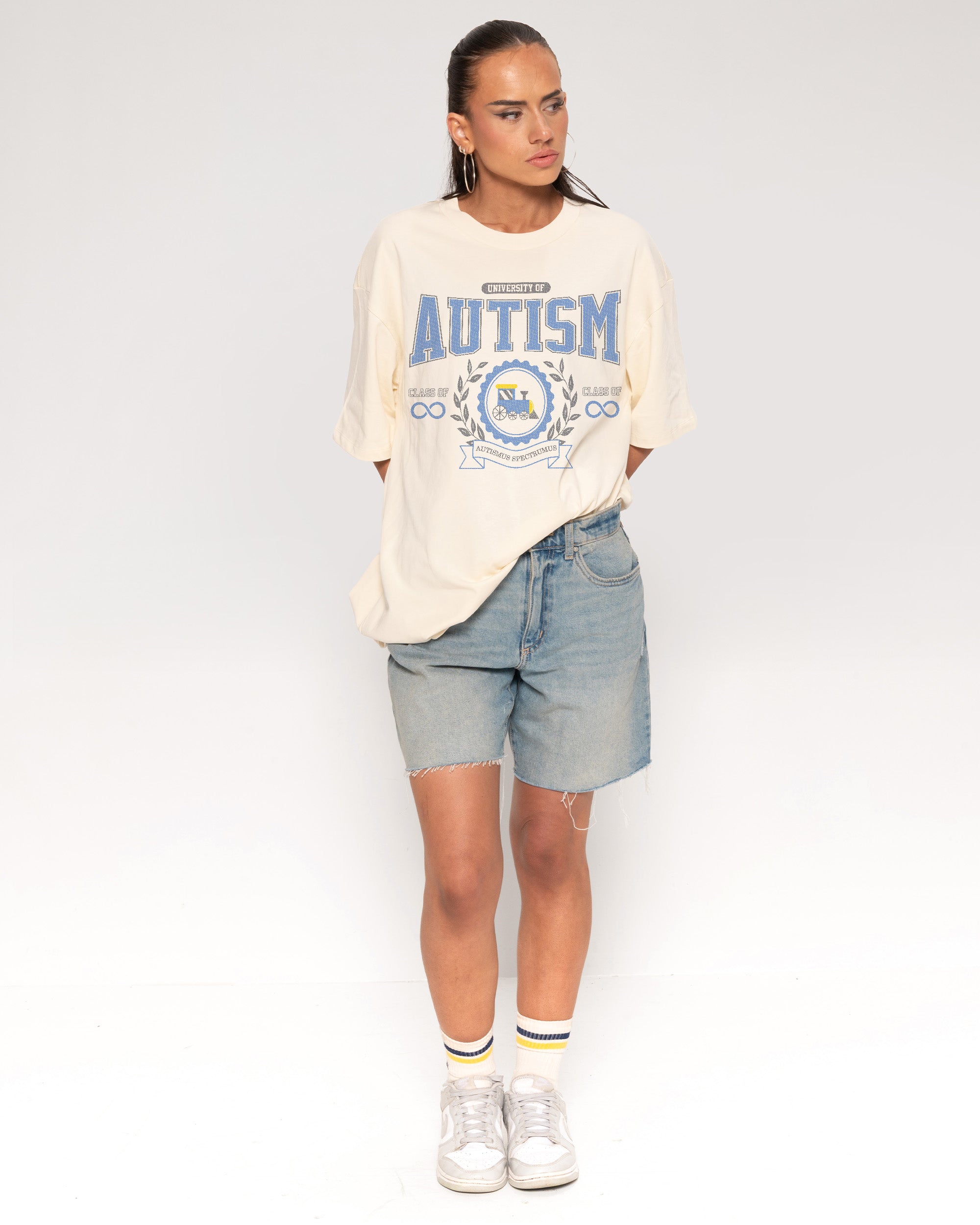 Class of Infinity Natural Oversized Tee