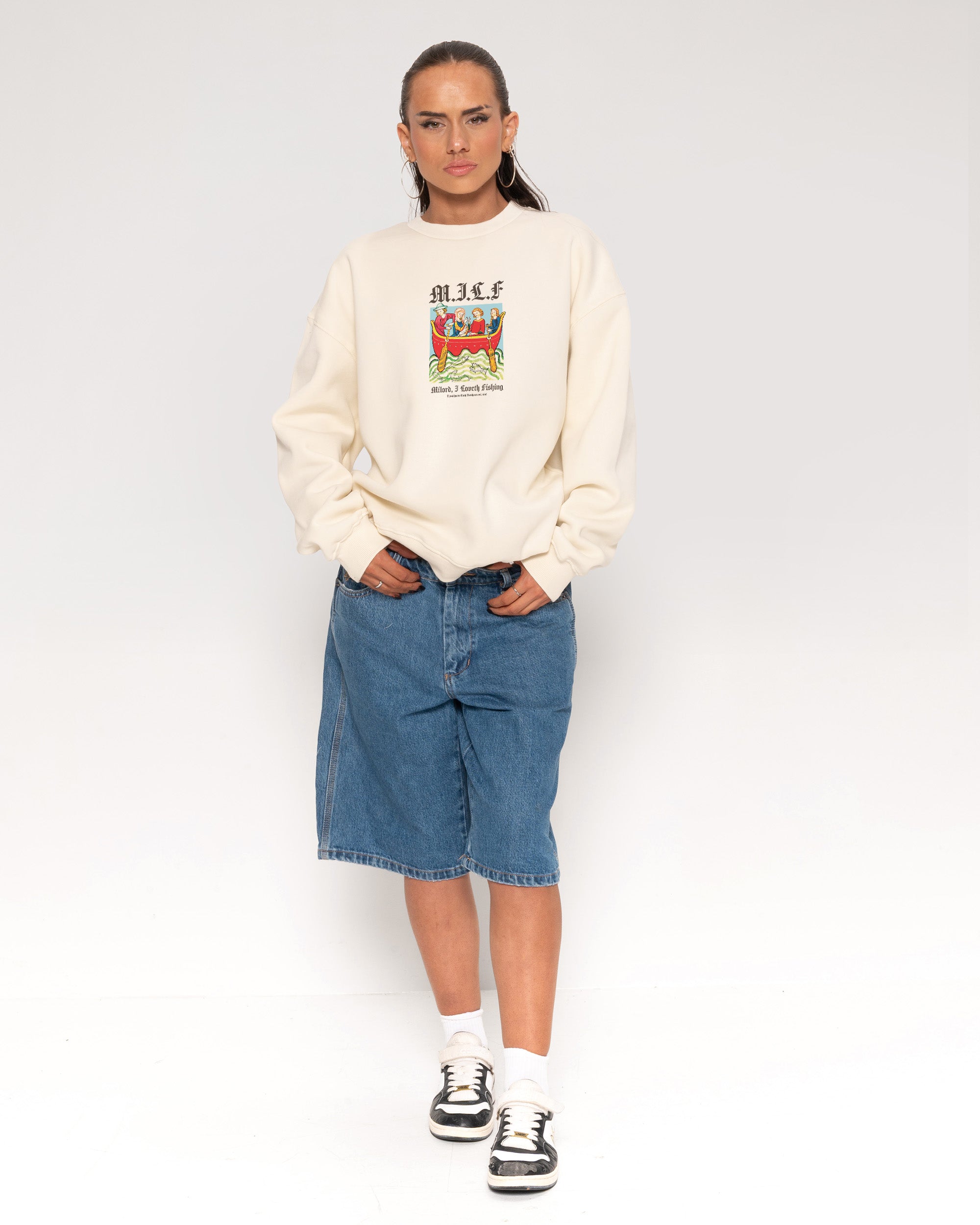 Milord, I Love Fishing Natural Sweatshirt