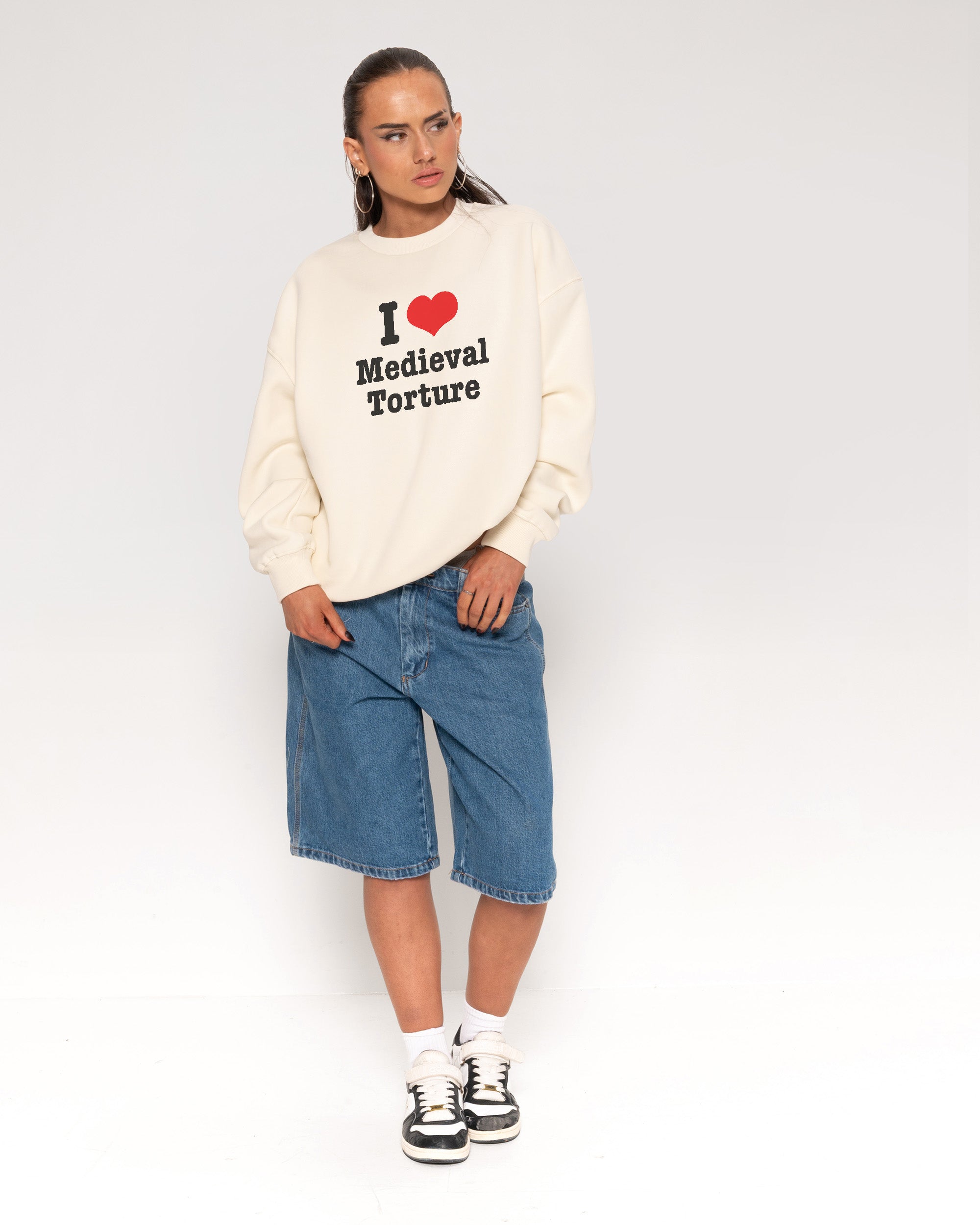 I Love Medieval Torture Natural Sweatshirt
