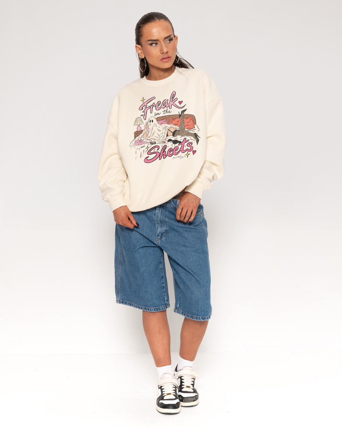Freak in the Sheets Ghost Natural Sweatshirt