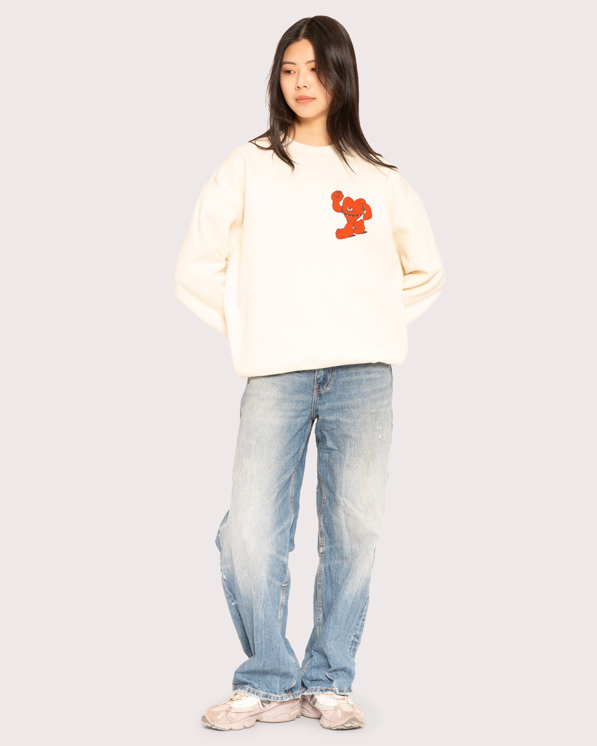 Hardcore Heartcore Natural Sweatshirt