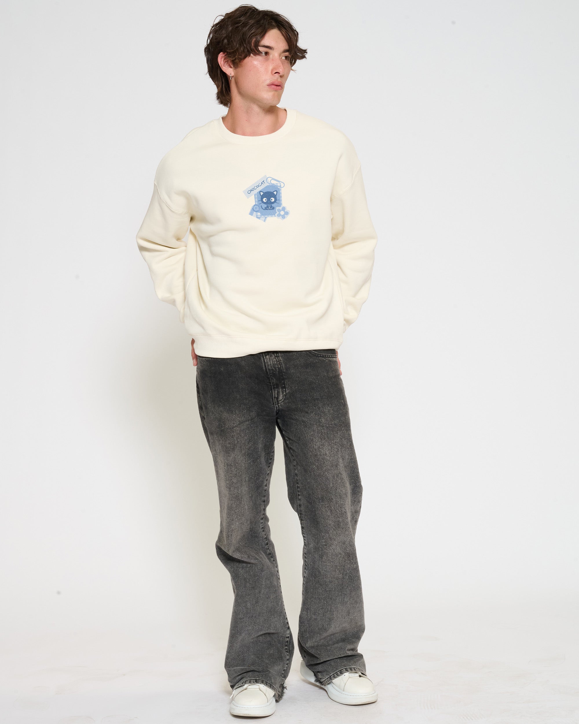 Chococat Scrapbook Sweatshirt Official Hello Kitty and Friends collab Threadheads