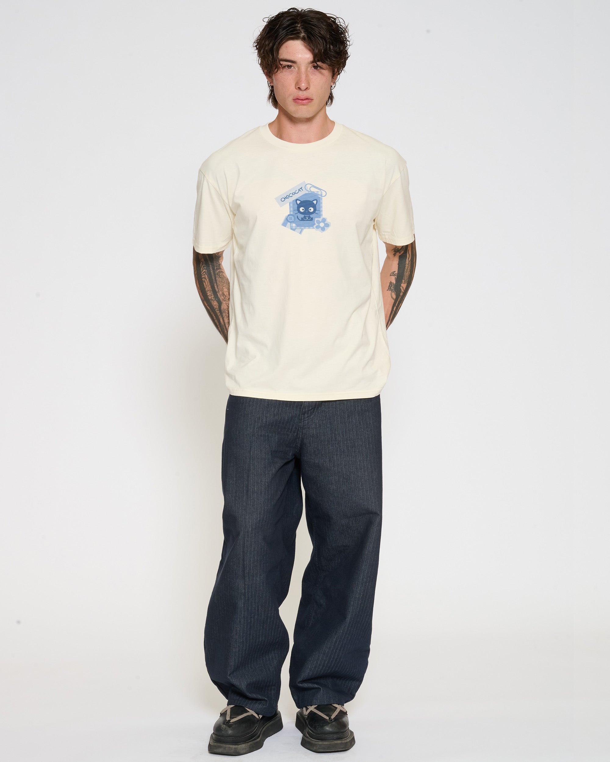 Chococat Scrapbook T-Shirt Official Hello Kitty and Friends collab Threadheads