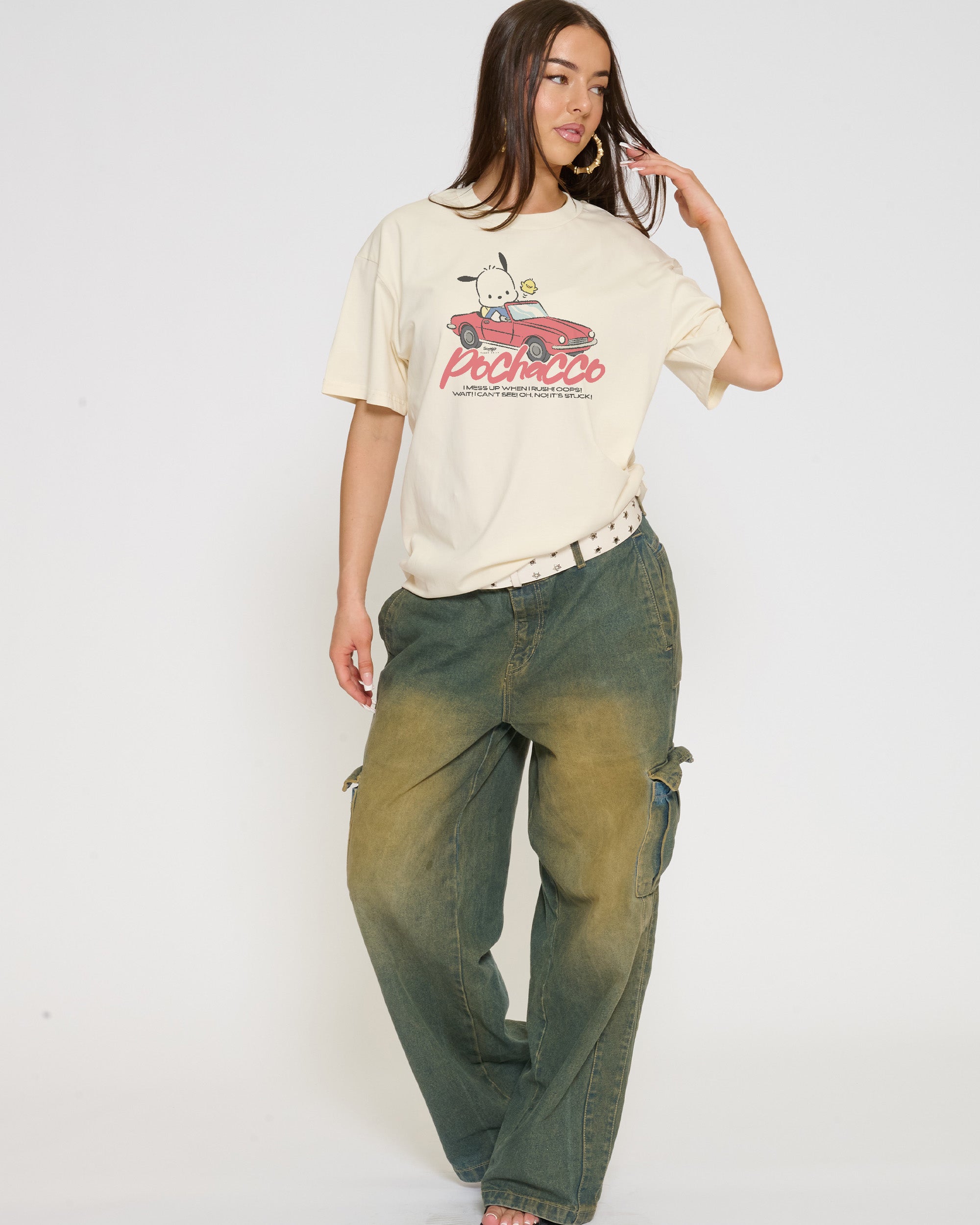 Pochacco Peak Hour T-Shirt Official Hello Kitty and Friends collab Threadheads