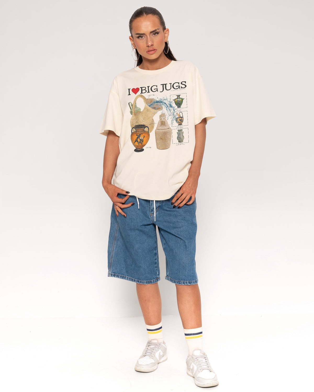I Love Big Jugs Natural T-Shirt