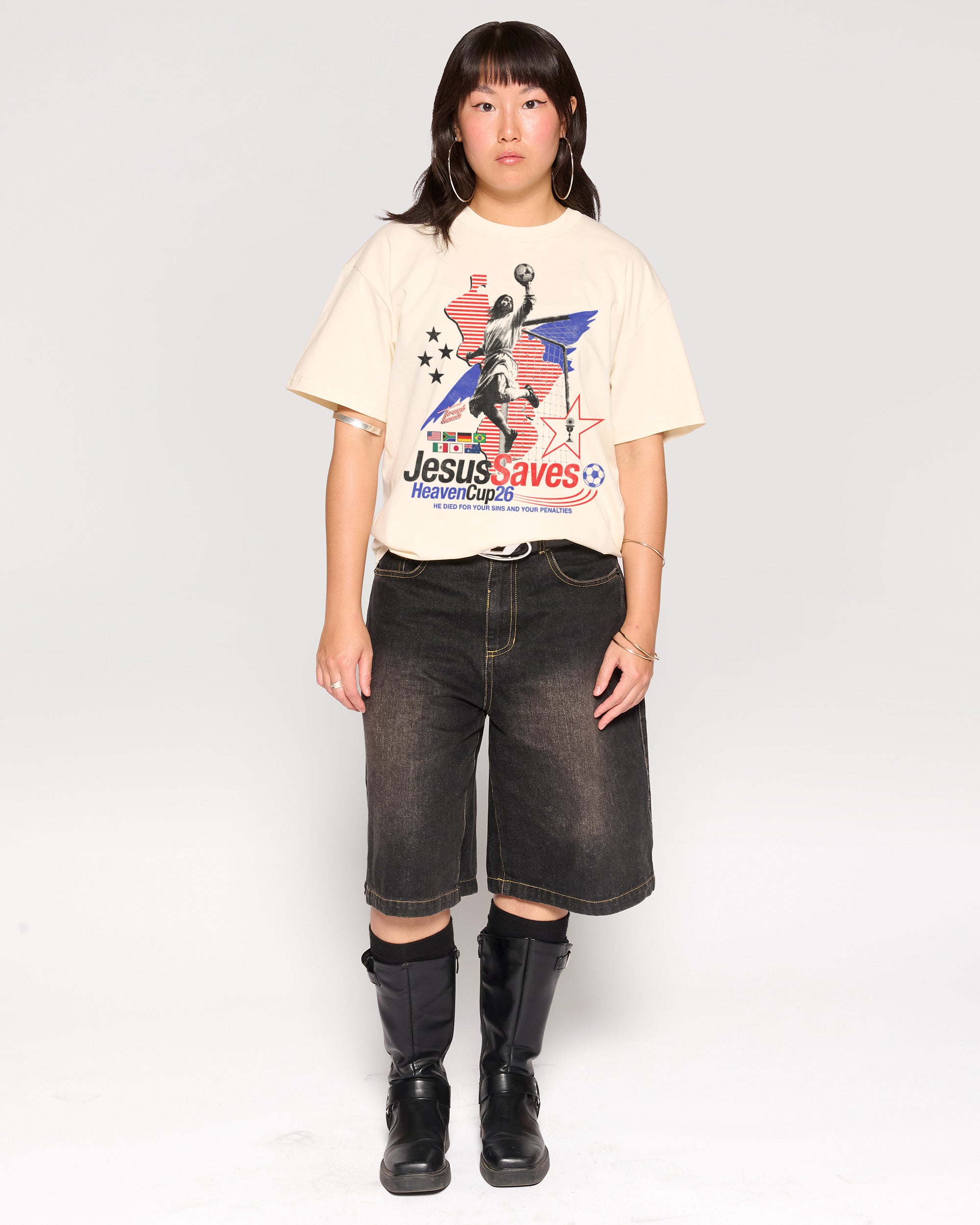 Jesus Saves '26 Natural T-Shirt