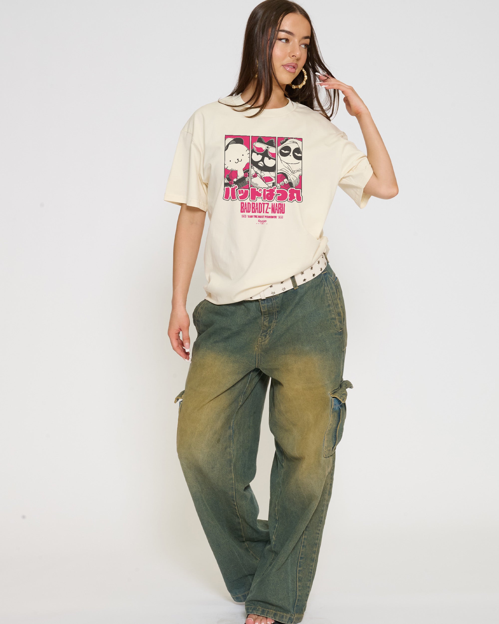 Bad Badtz-Maru Skate T-Shirt Official Hello Kitty and Friends collab Threadheads