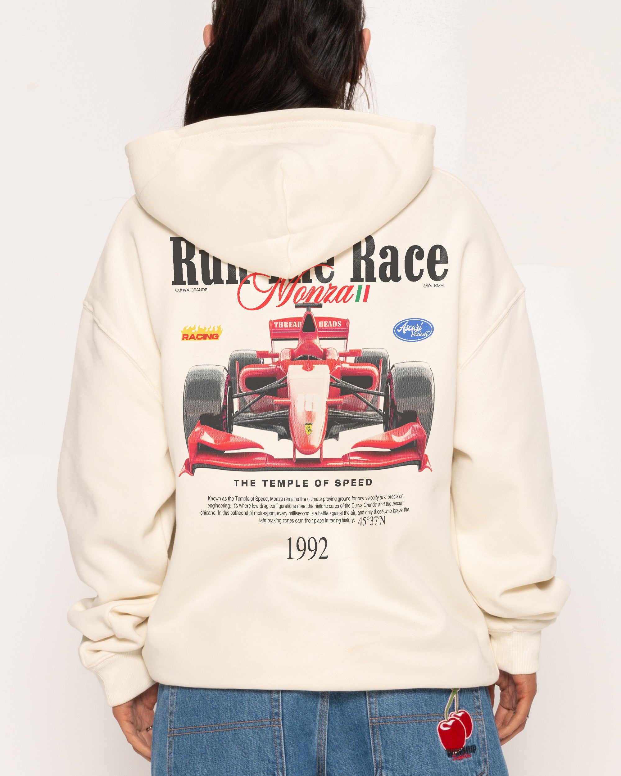 Run the Race Natural Hoodie