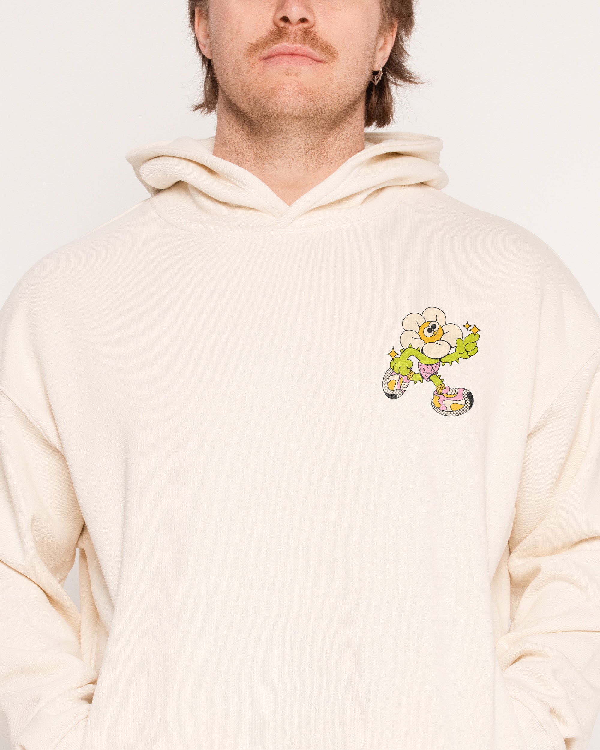 Among the Daisies Natural Hoodie