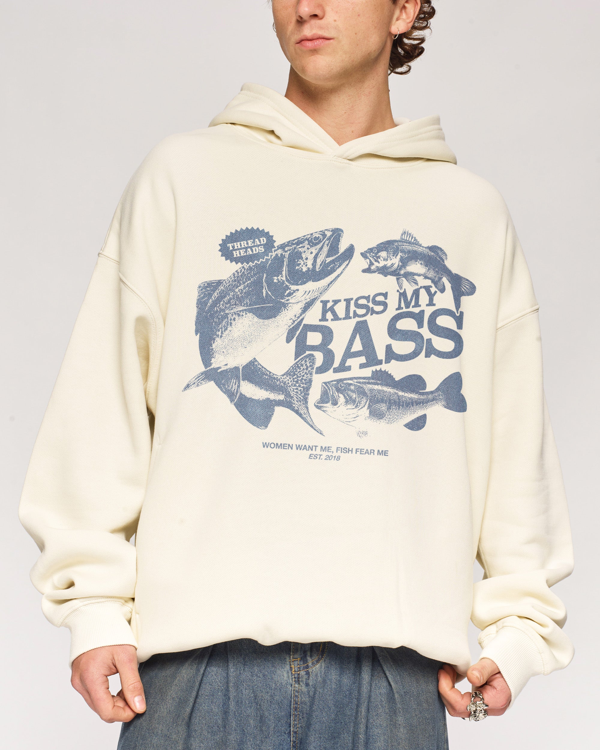 Kiss My Bass Natural Hoodie