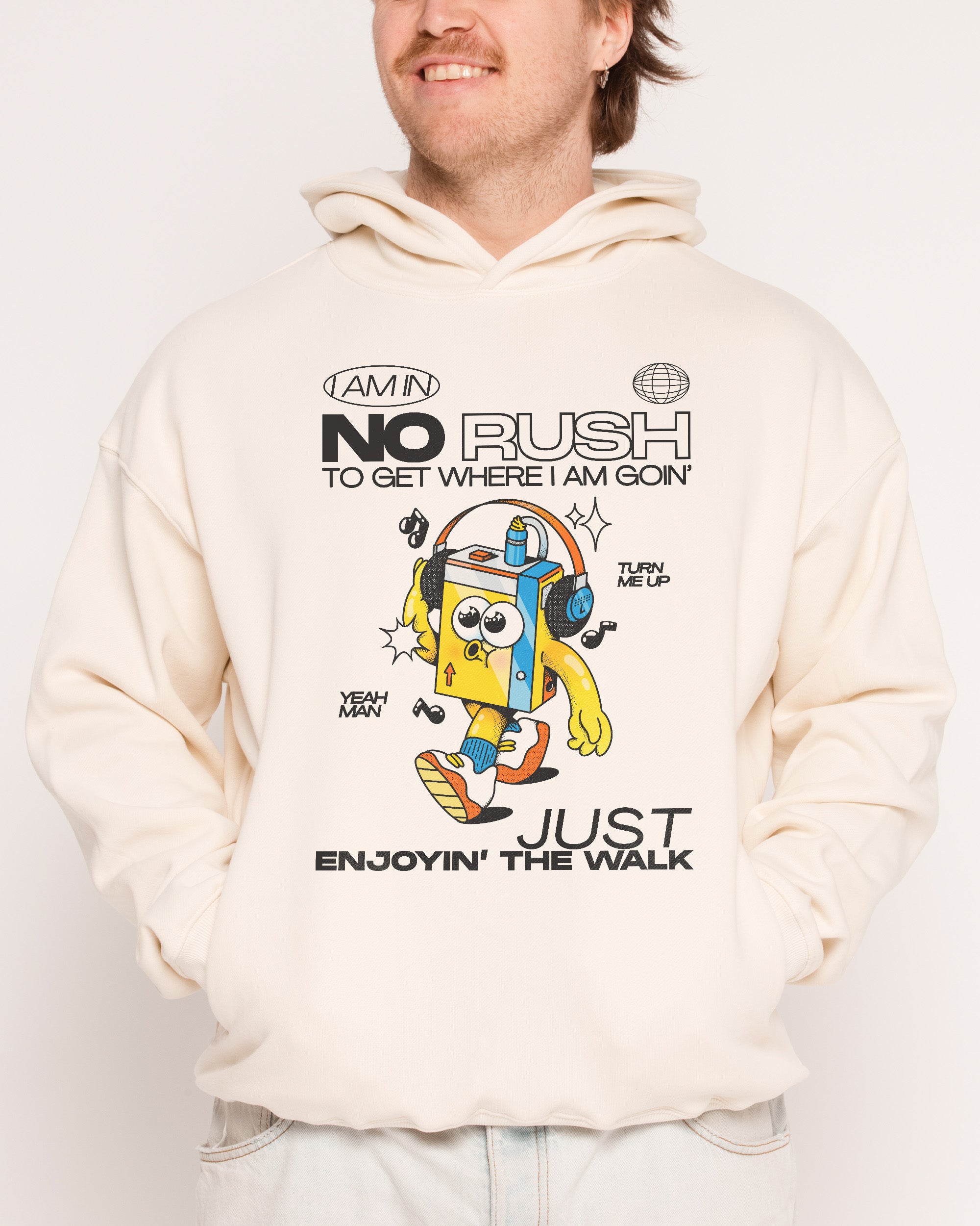No Rush Natural Hoodie