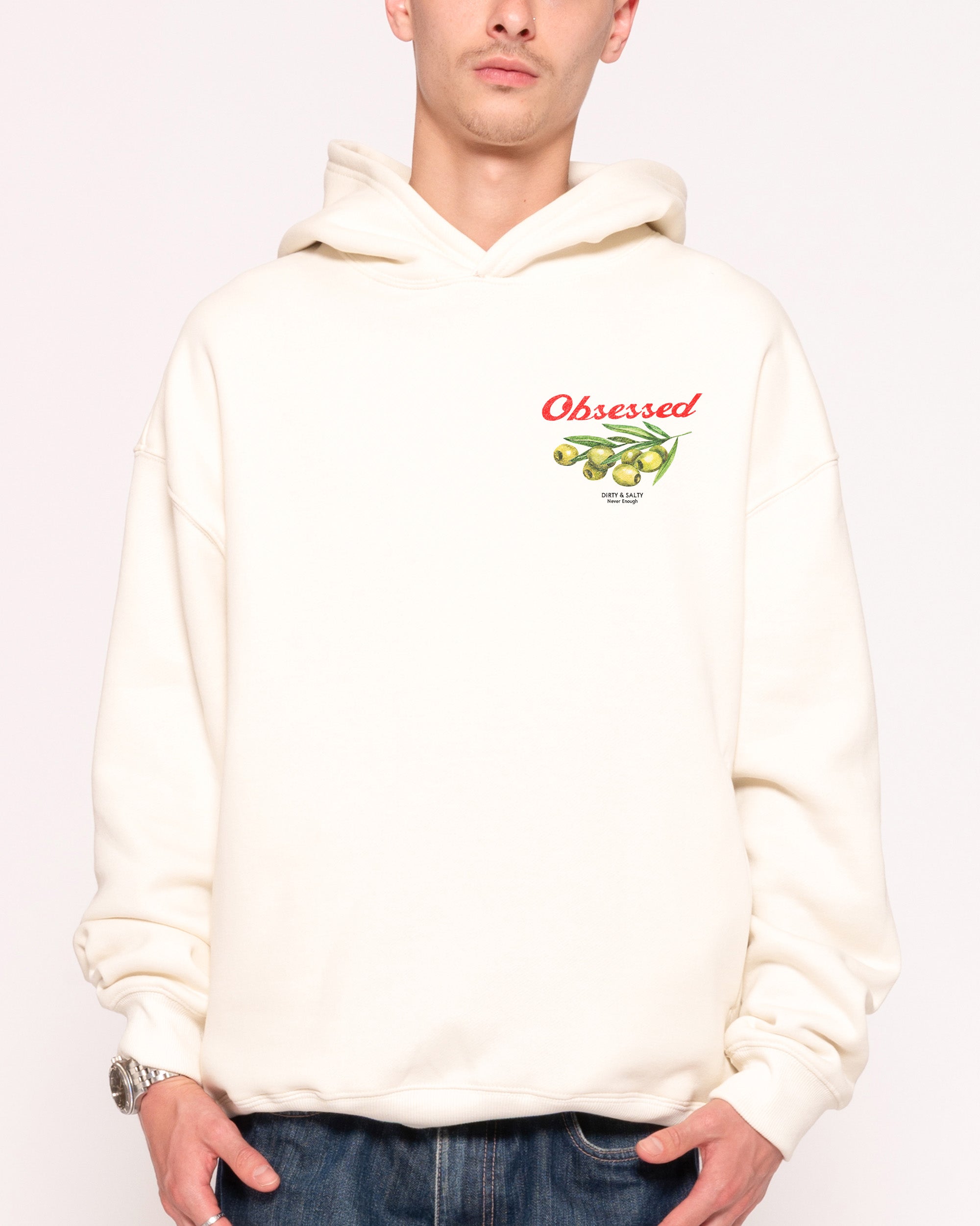 Obsessed Olives Natural Hoodie