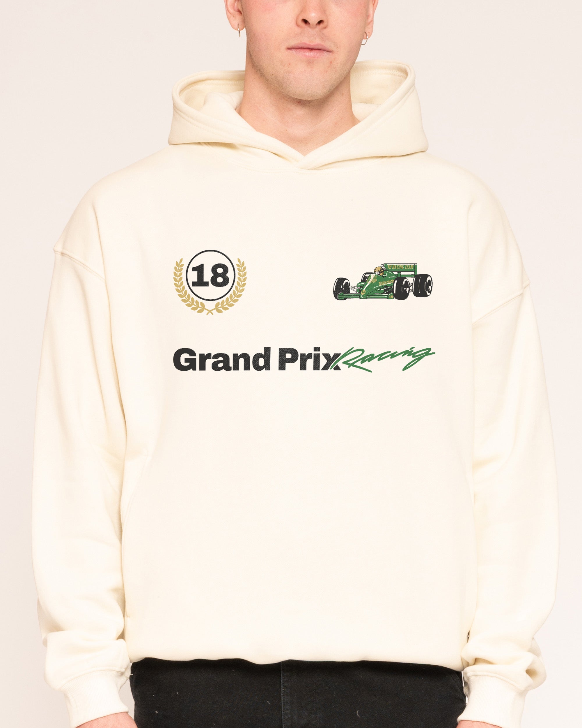Grand Prix Racing Natural Hoodie