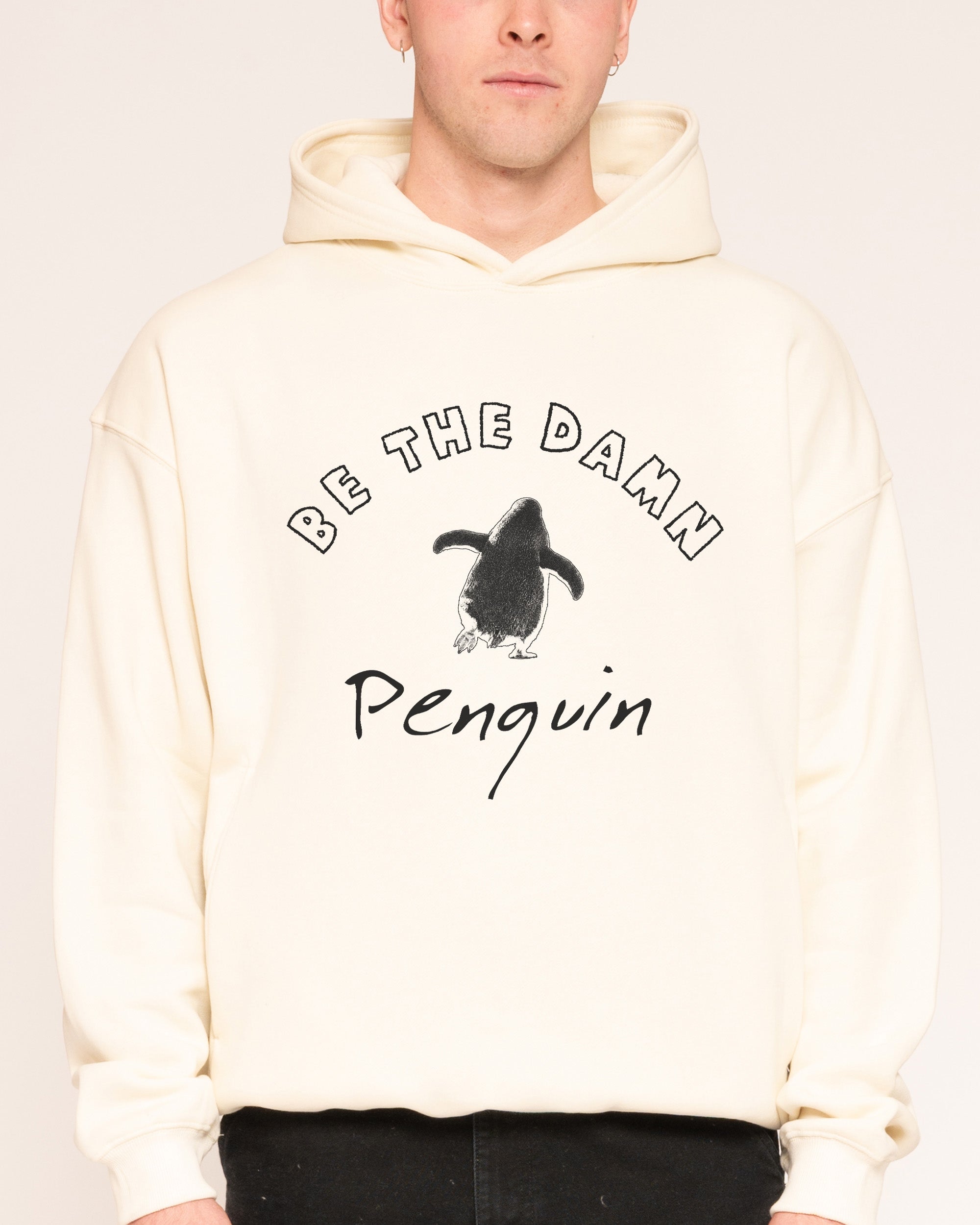 Nihilist Penguin Natural Hoodie